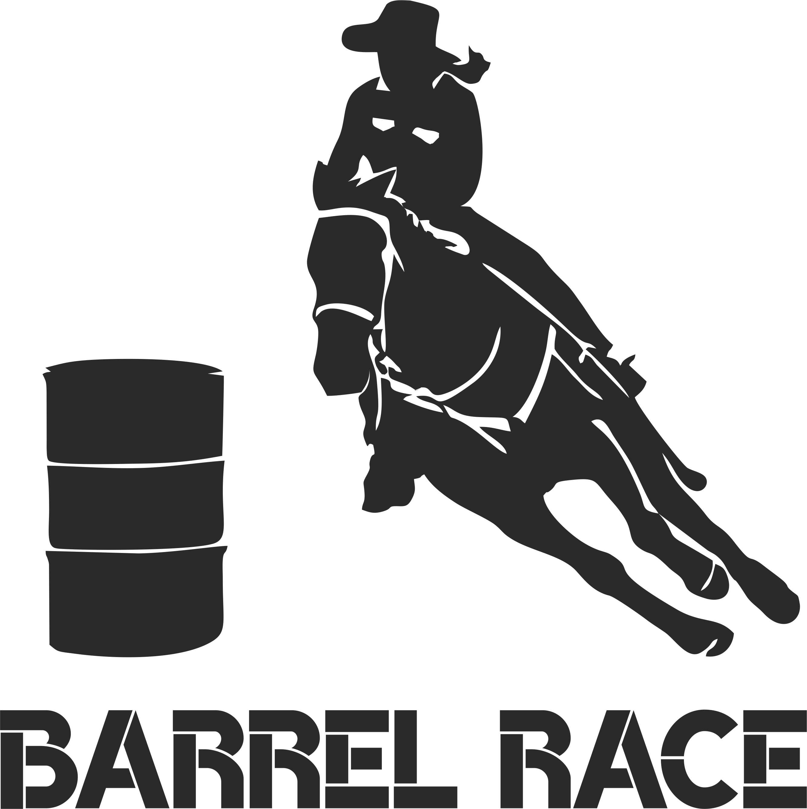 Samolepka barrel race