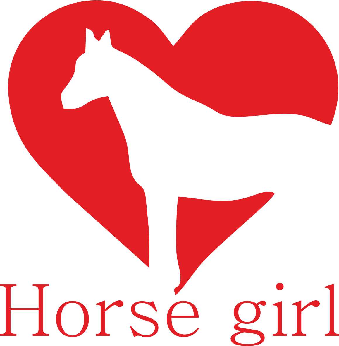 Samolepka horse girl