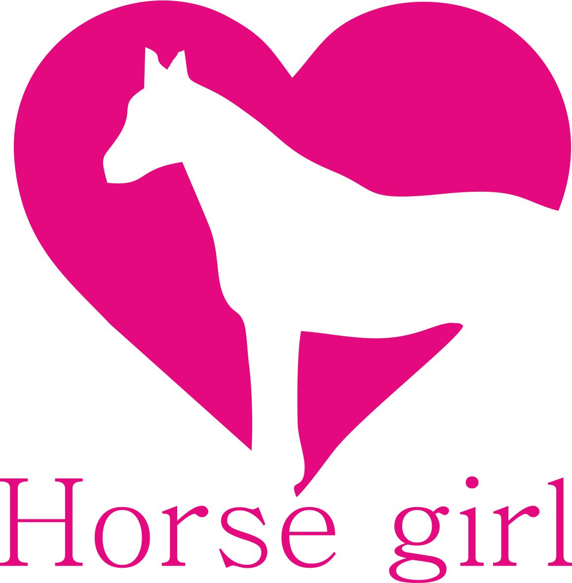 Samolepka horse girl