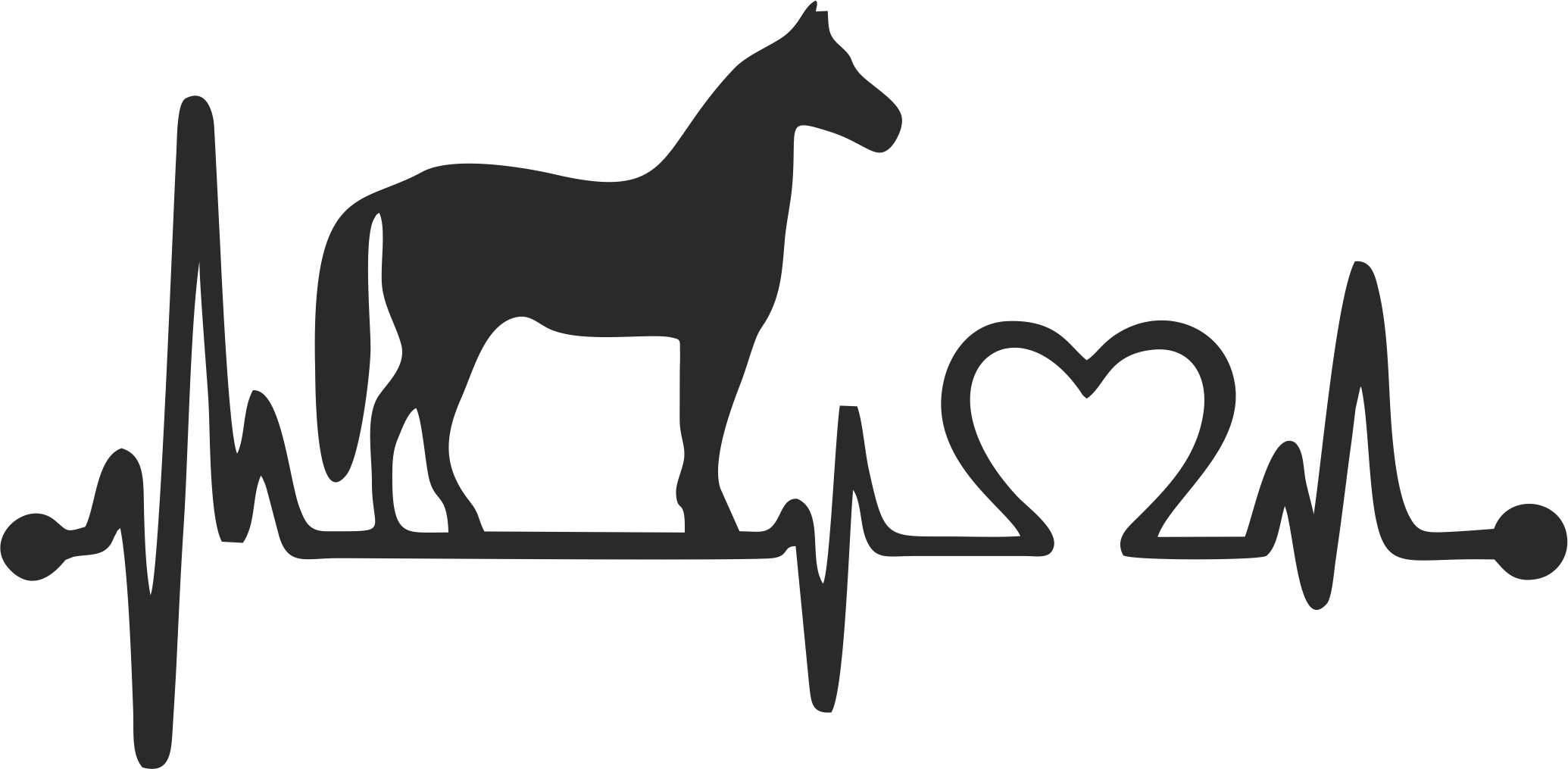 Samolepka kůň puls