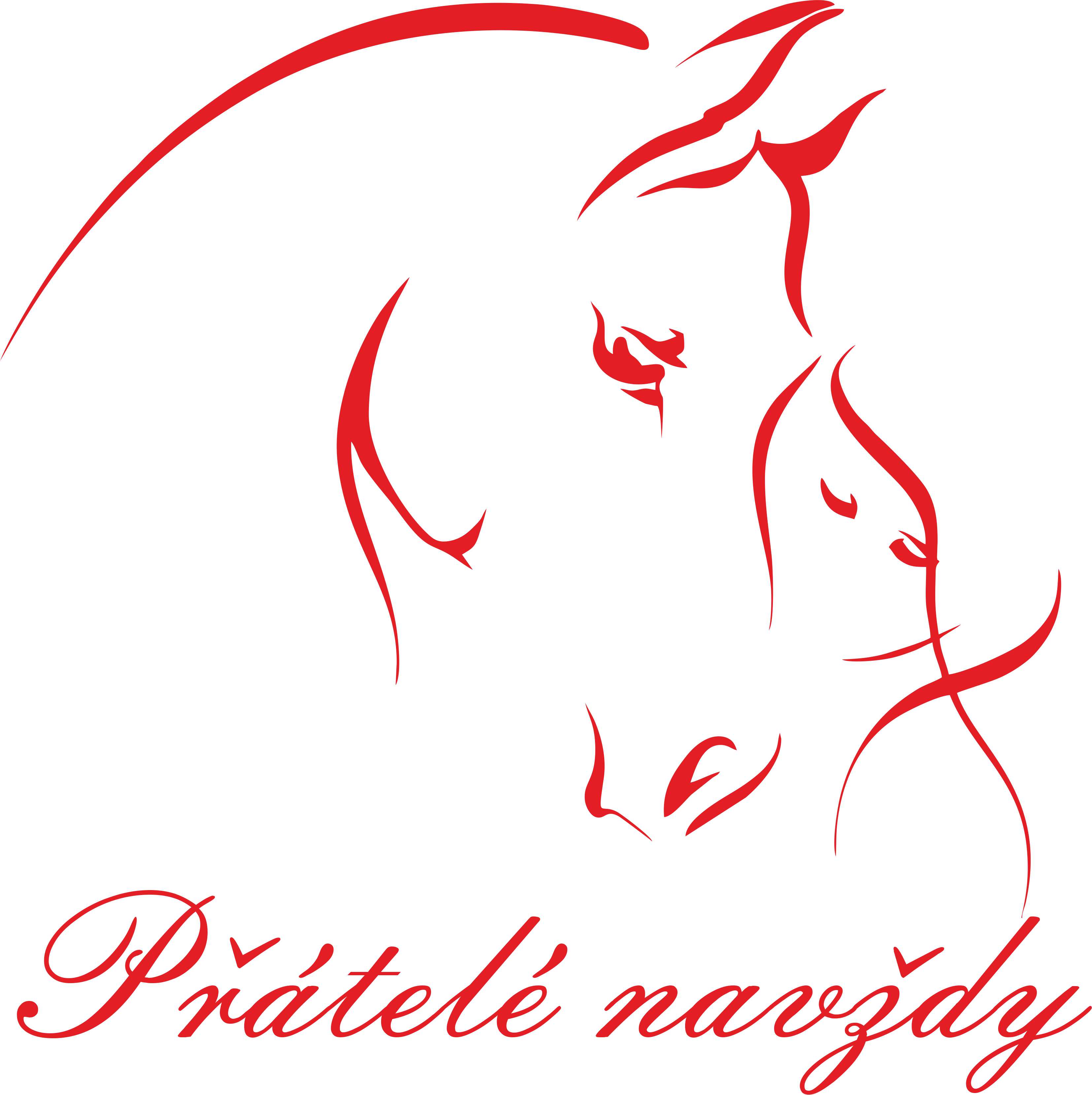 Samolepka přátelé navždy