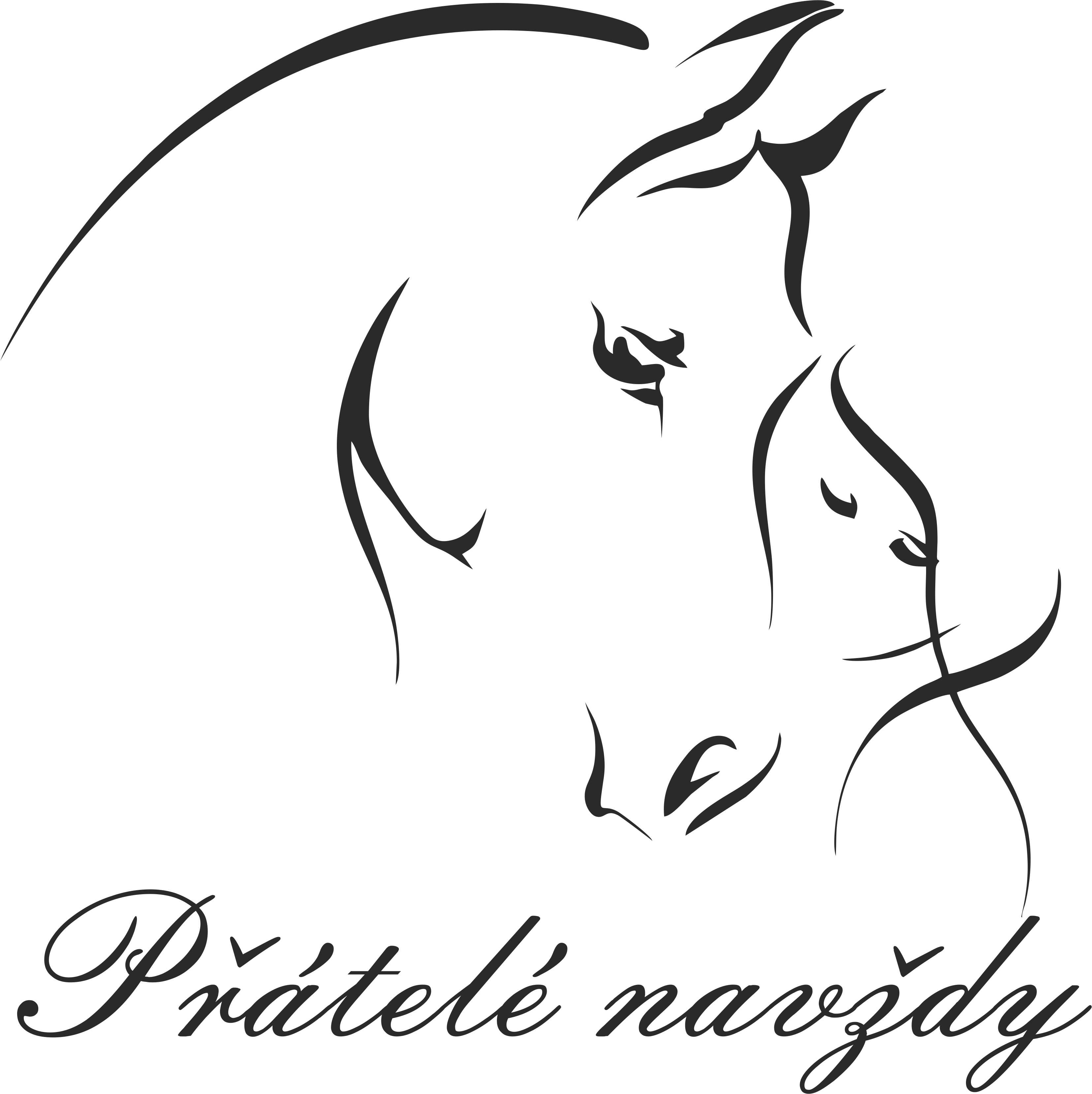 Samolepka přátelé navždy
