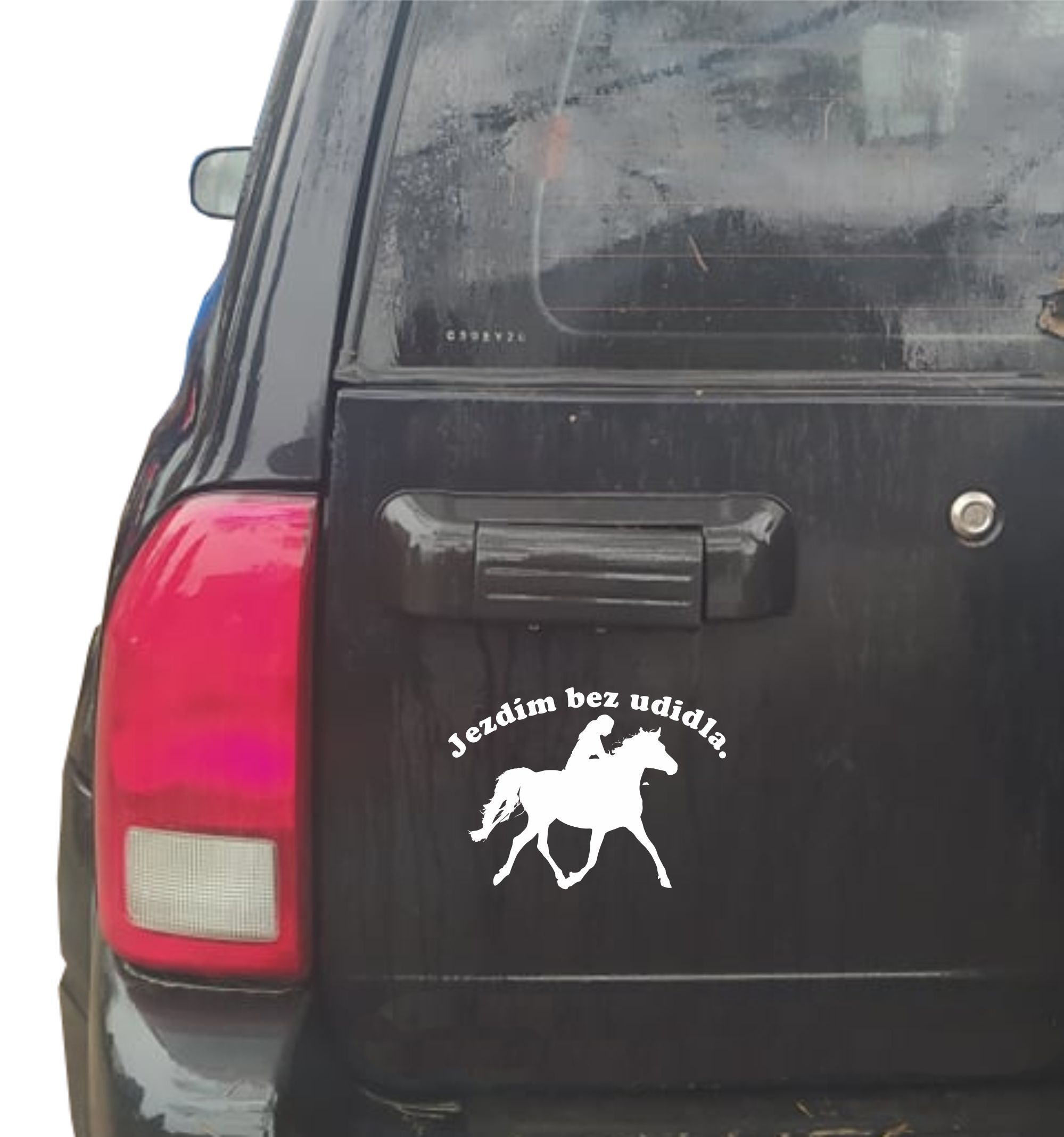 Samolepka jezdím bez udidla