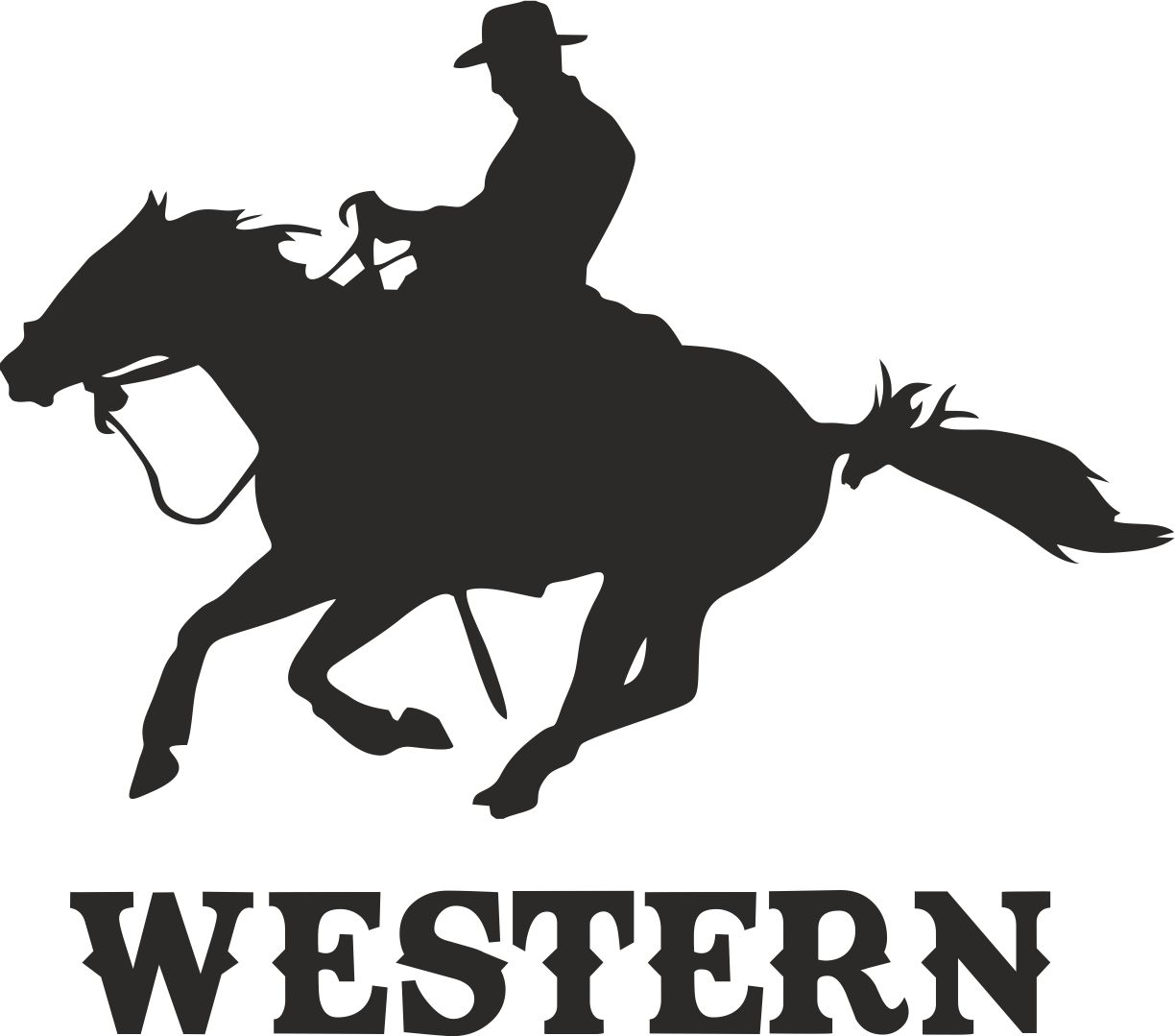 Samolepka westernový jezdec