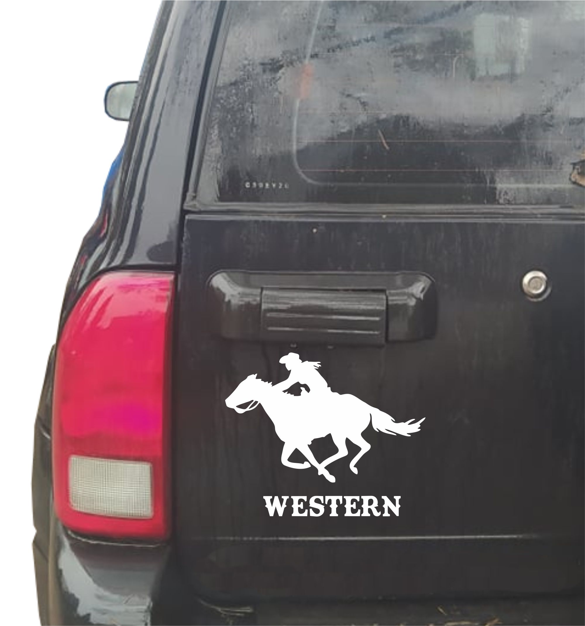 Samolepka westernová jezdkyně