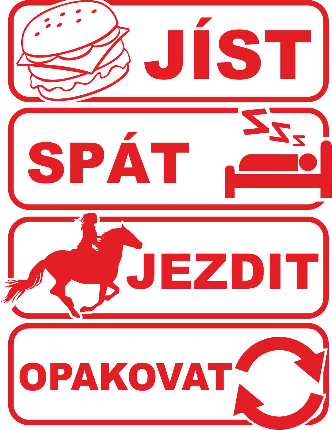 Samolepka sorry můj kůň snědl domácí úkol