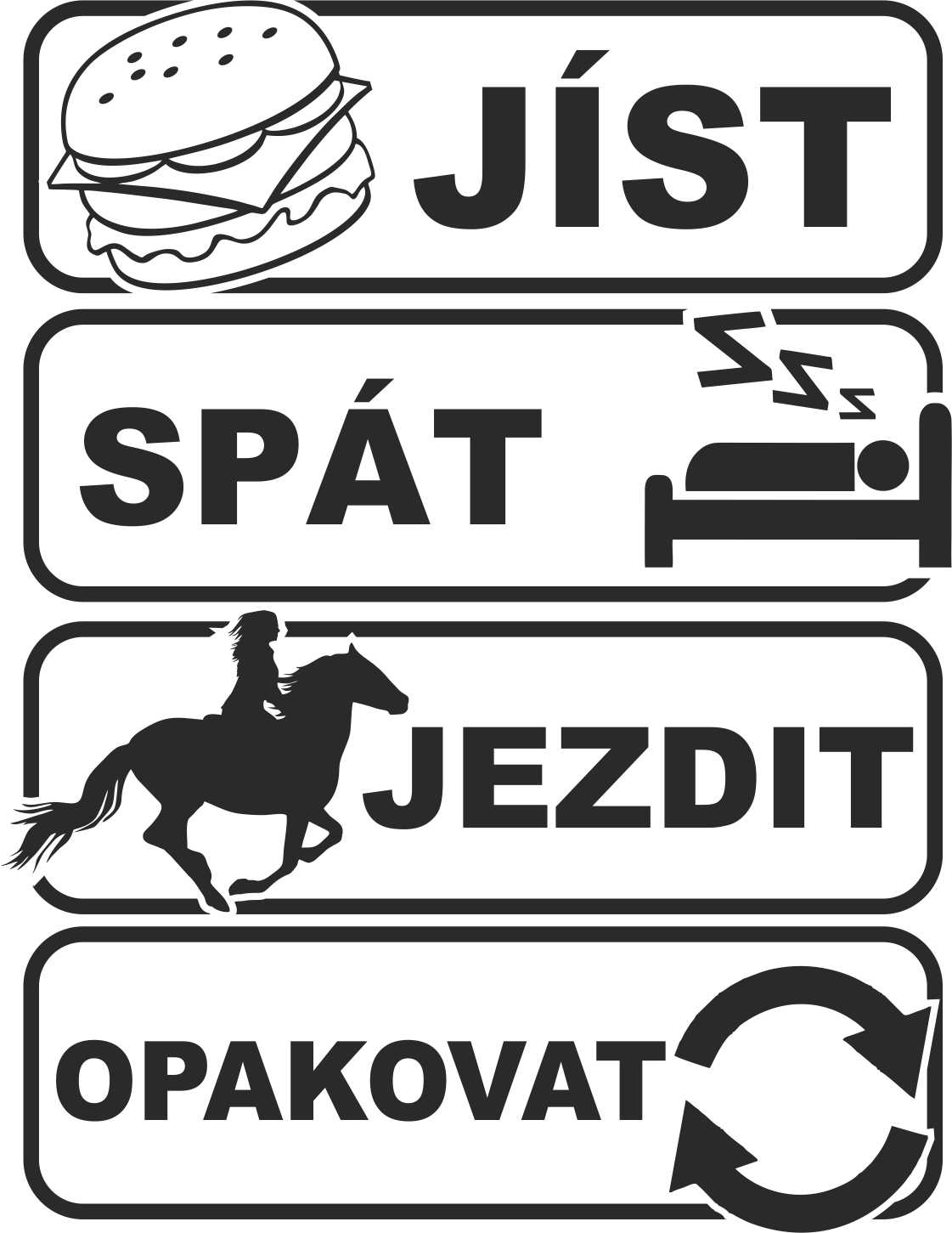Samolepka sorry můj kůň snědl domácí úkol