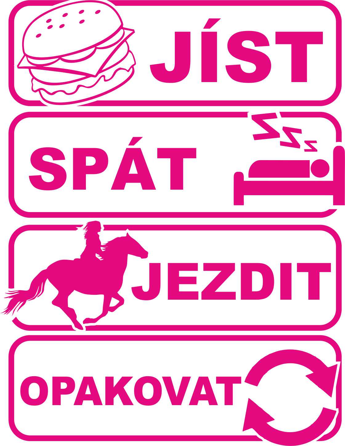 Samolepka sorry můj kůň snědl domácí úkol