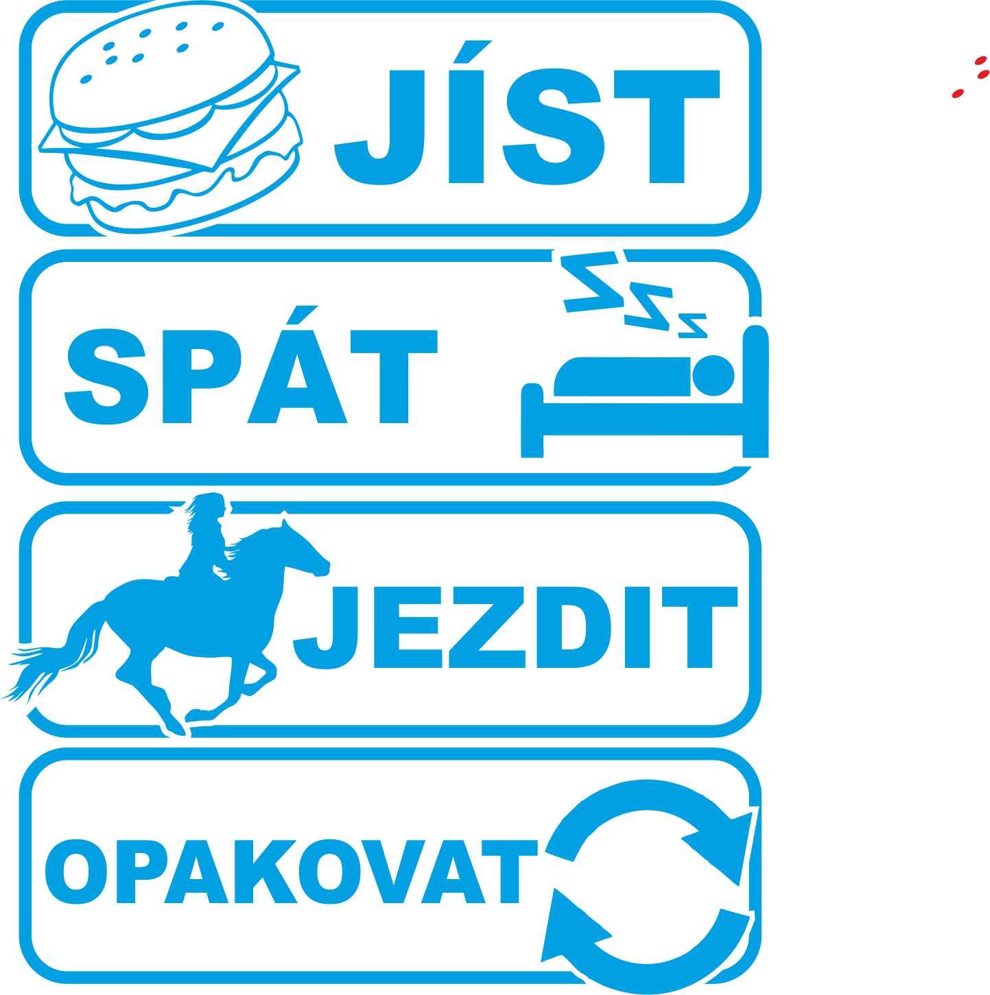 Samolepka sorry můj kůň snědl domácí úkol