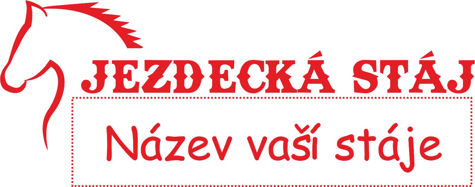 Samolepka název vaší stáje