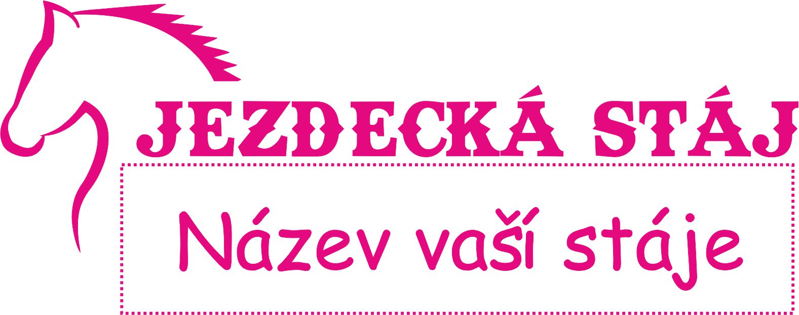 Samolepka název vaší stáje