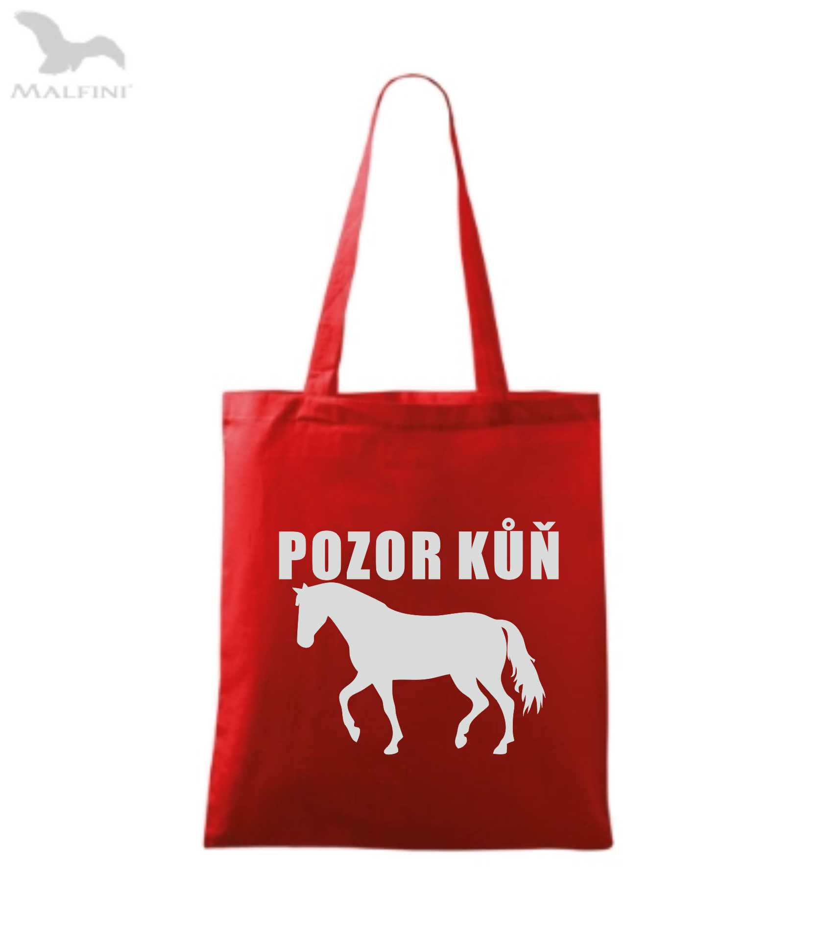Látková taška pozor kůň