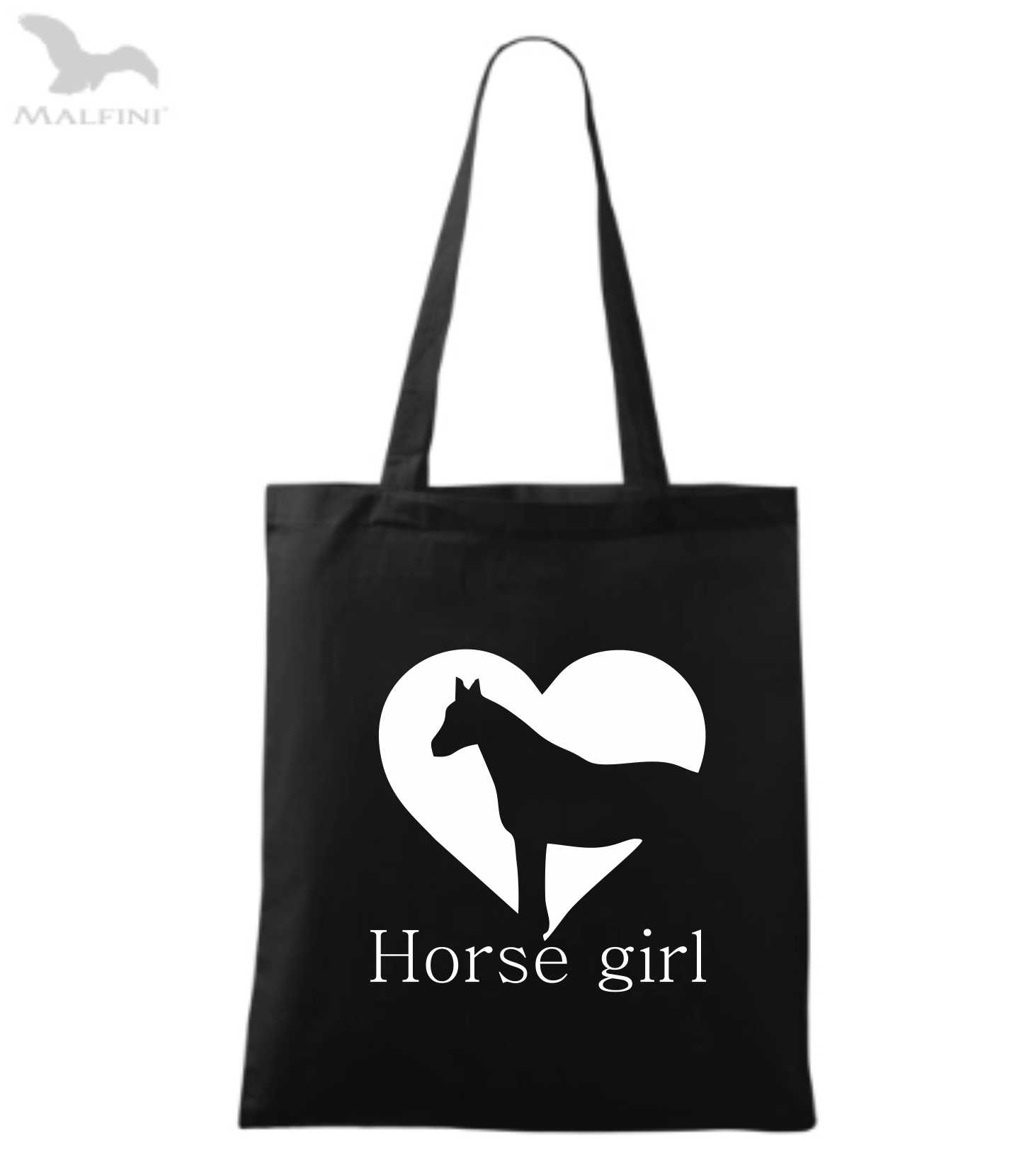 Látková taška s motivem horse girl