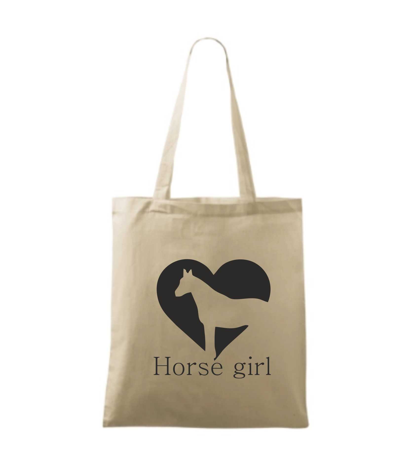 Látková taška s motivem horse girl