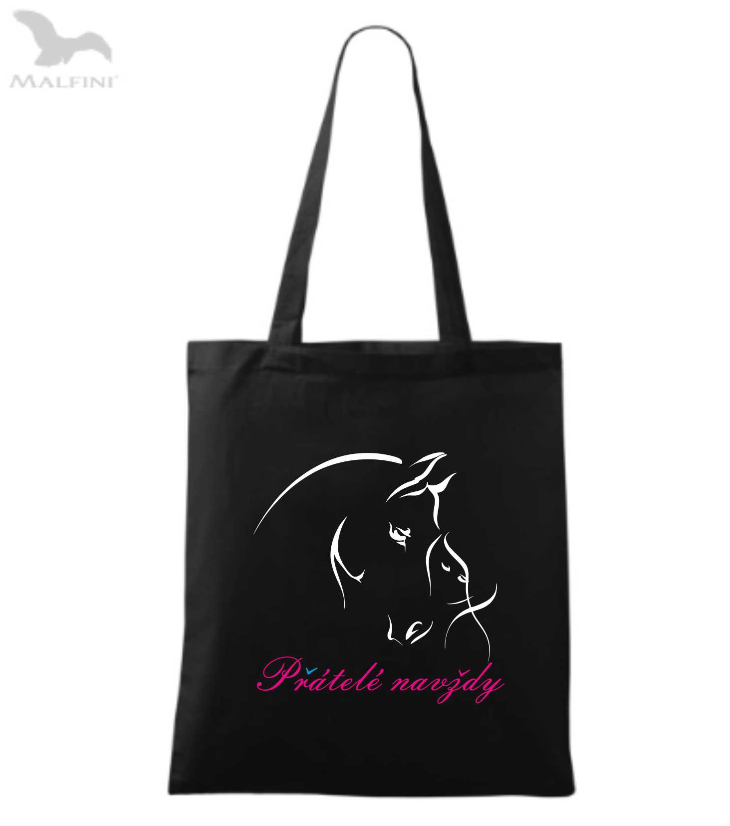 Látková taška s motivem přátelé navždy