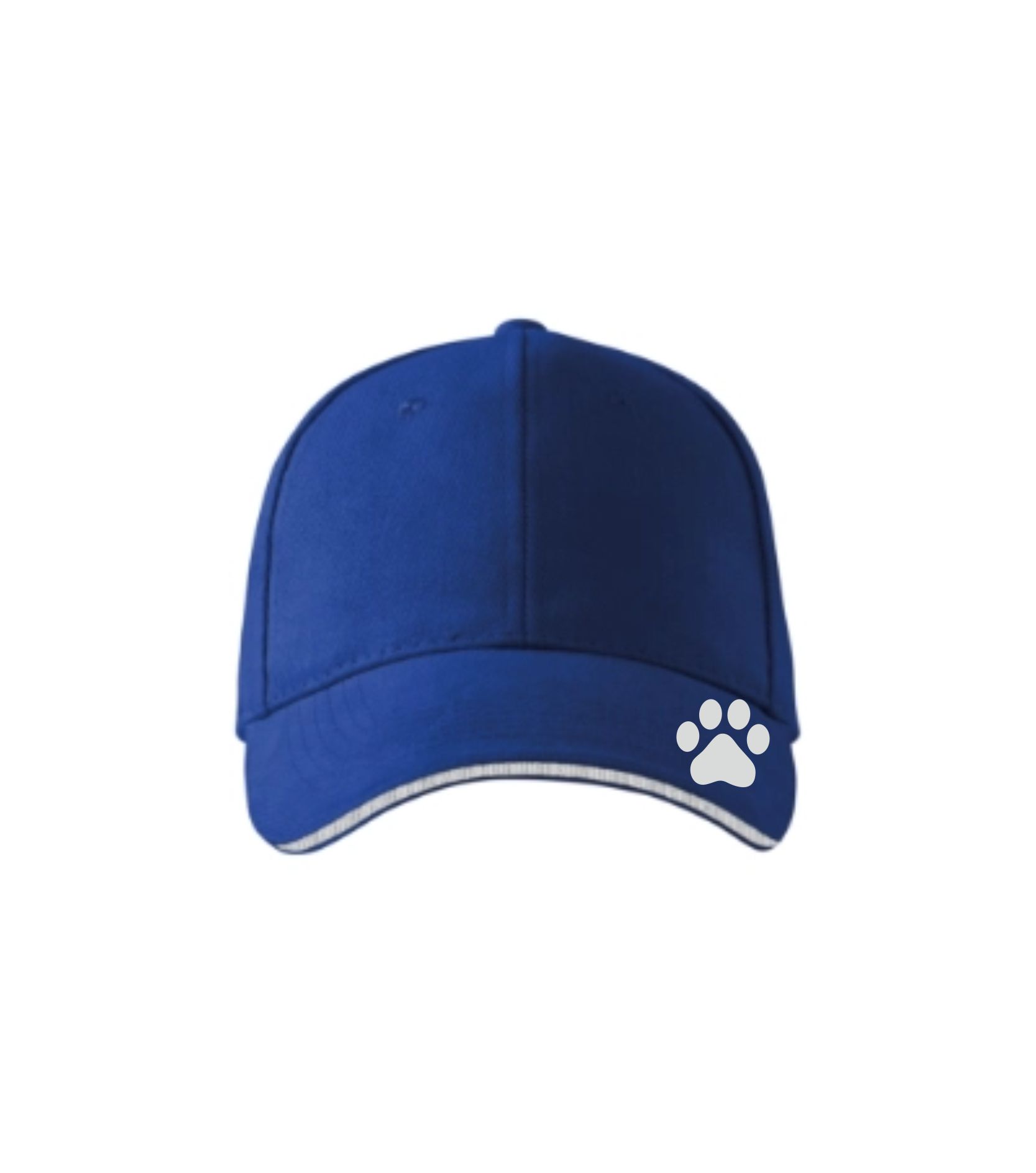 kšiltovka s motivem psích stop - reflexní