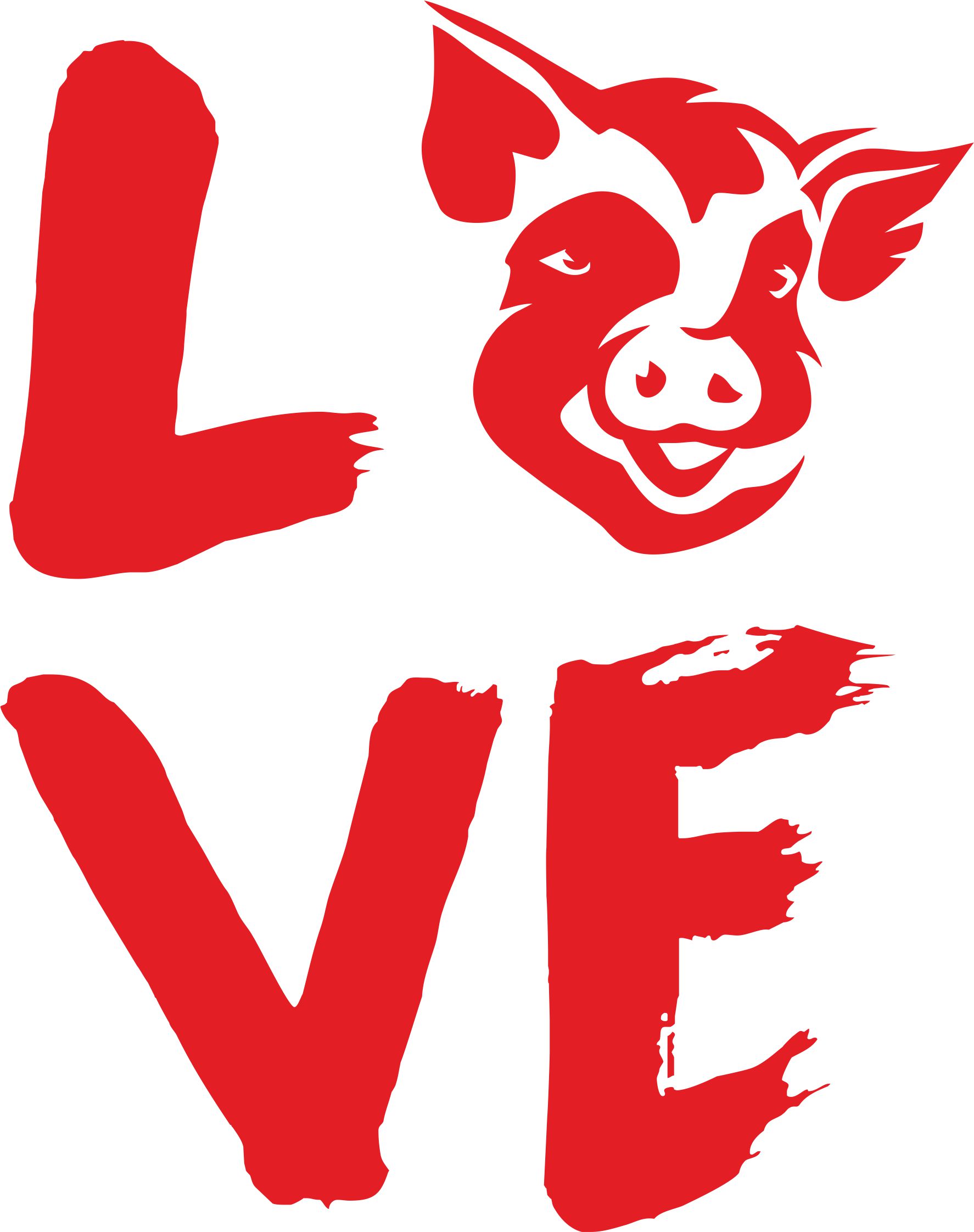 Samolepka love - prase