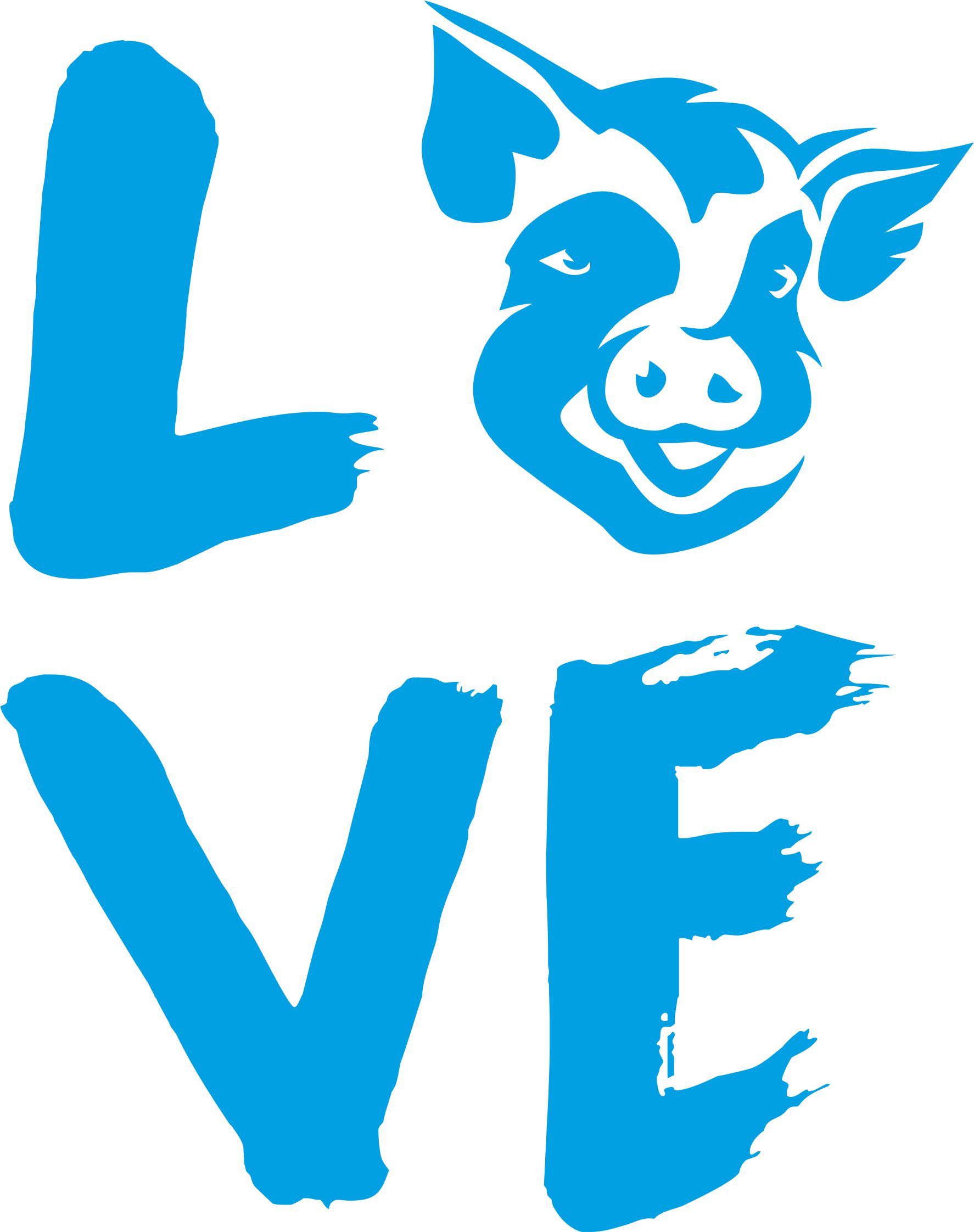 Samolepka love - prase