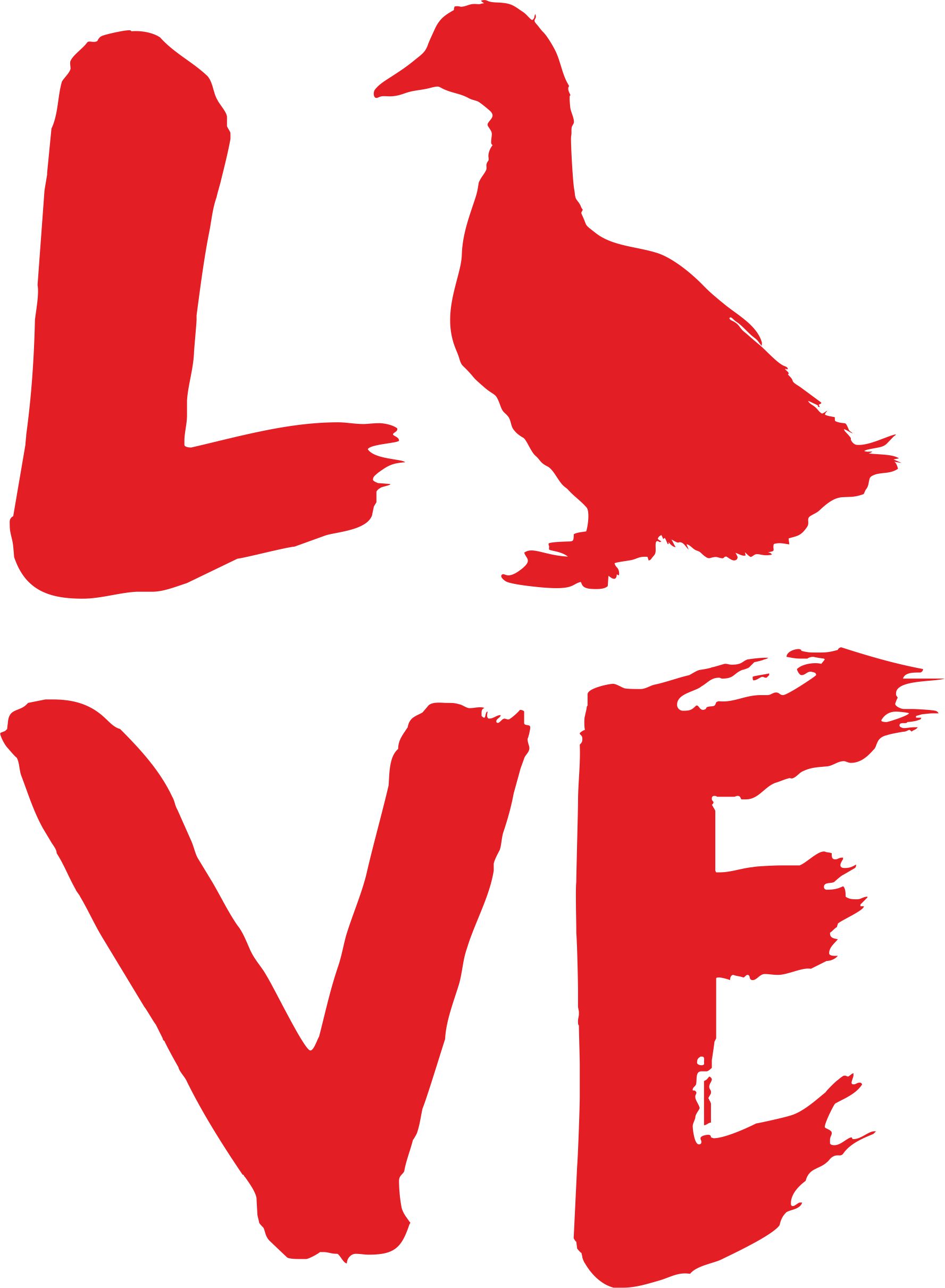 Samolepka love - kachna