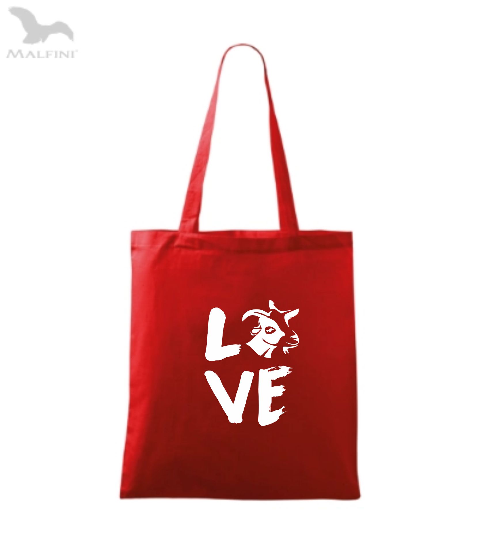 Látková taška love - koza