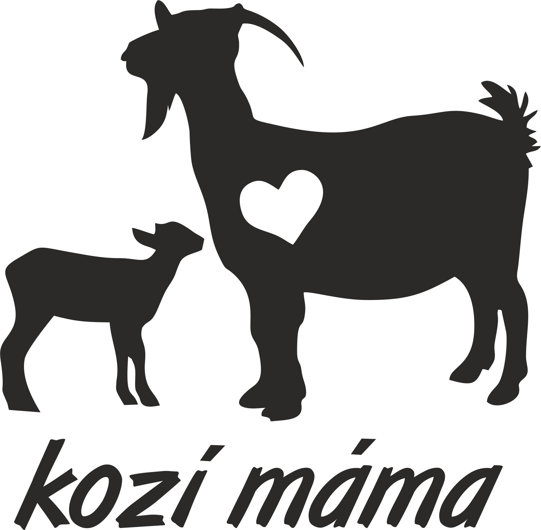 Samolepka kozí máma