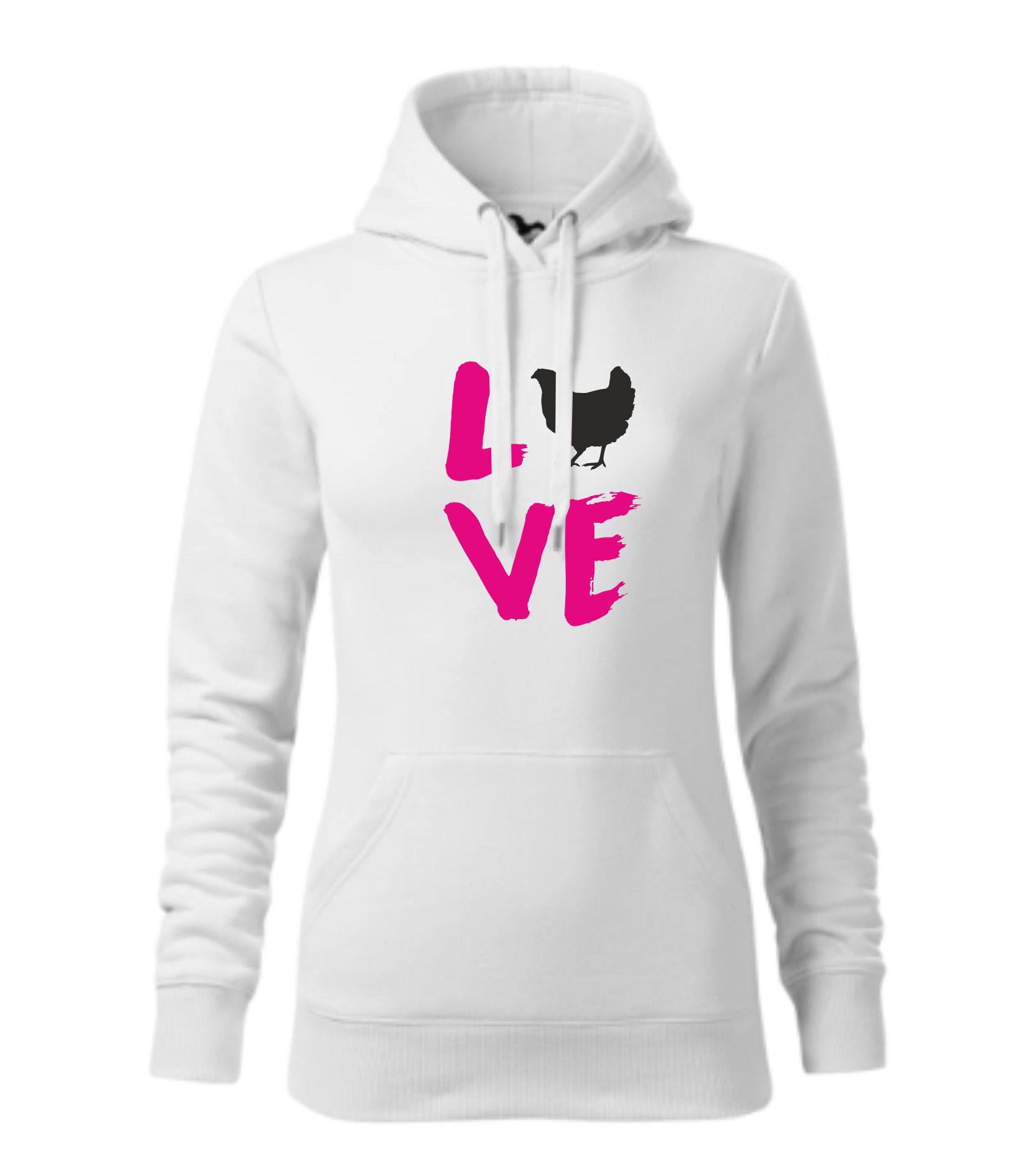 Mikina love - slepice