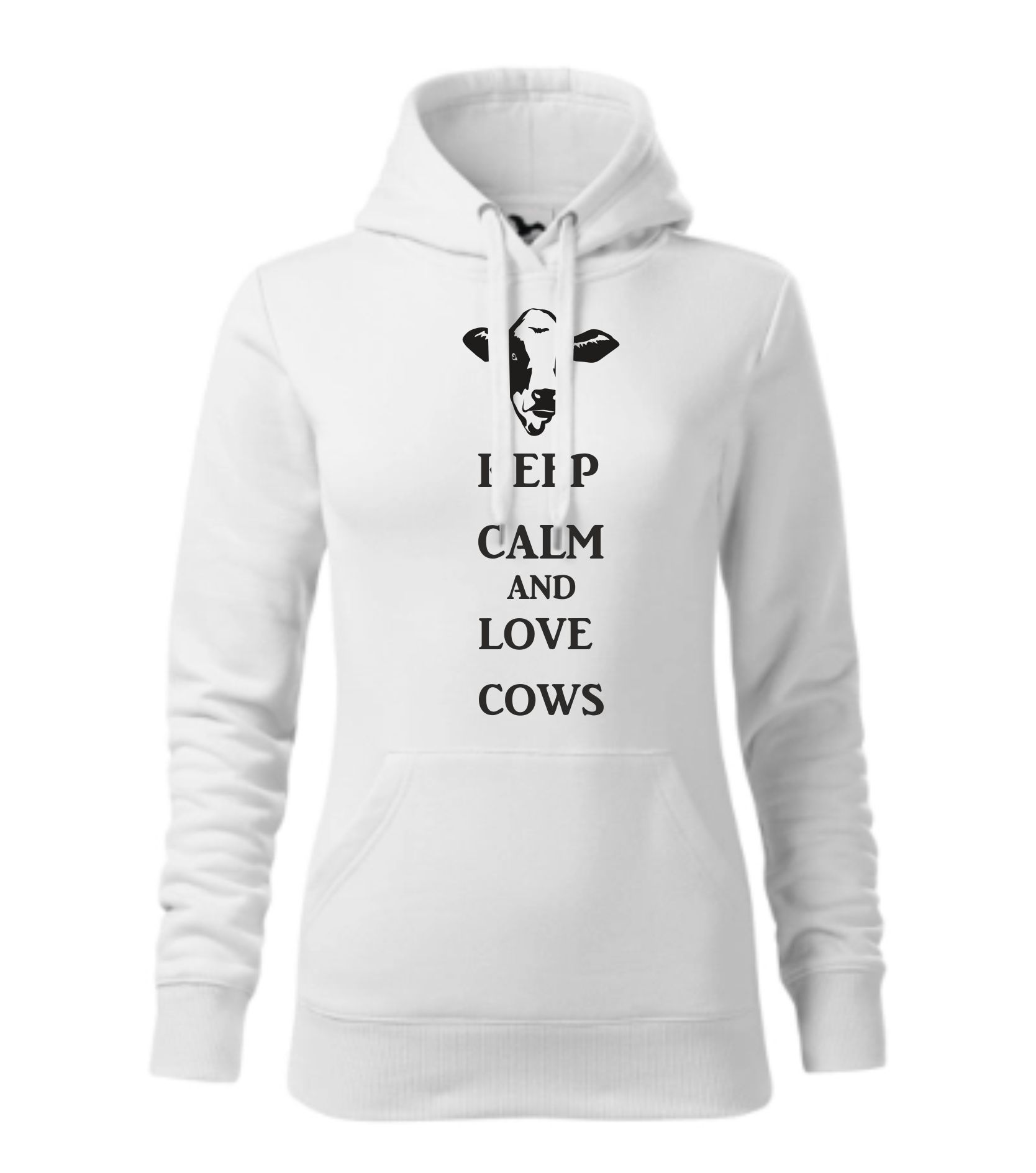 Mikina keep calm and love cows