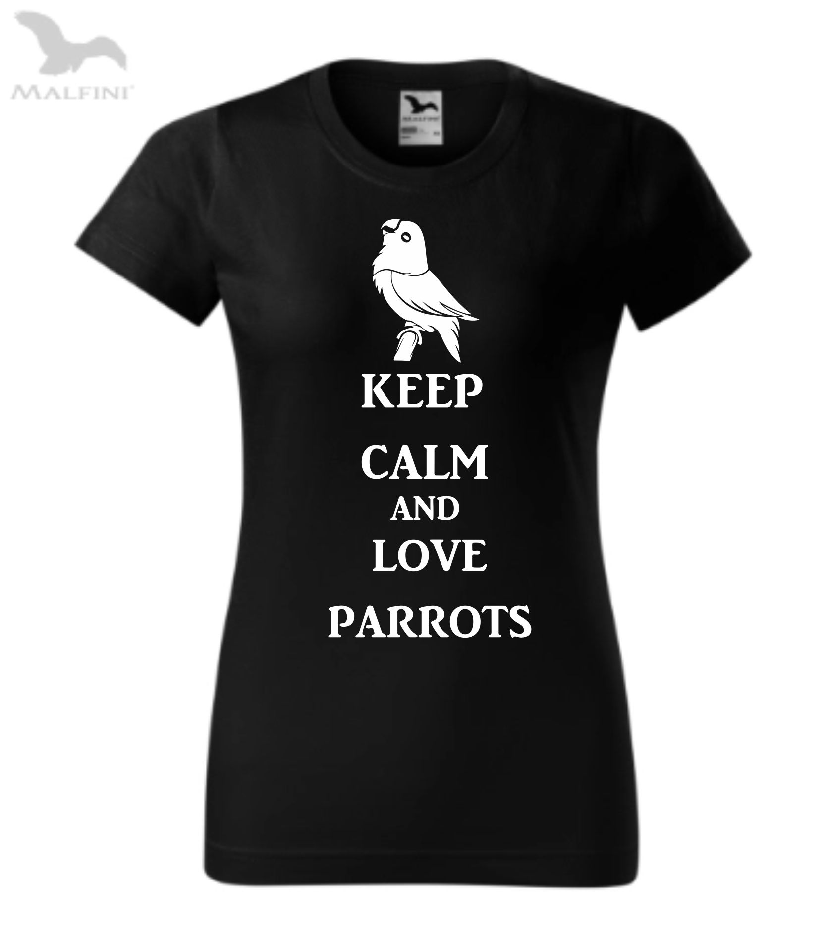 Triko keep calm and love parrots