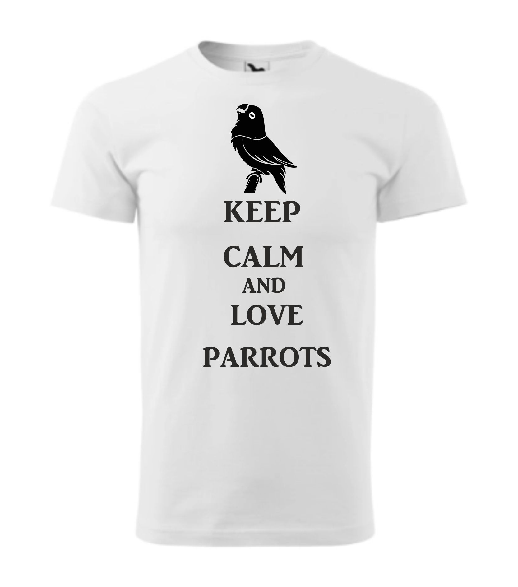 Triko keep calm and love parrots