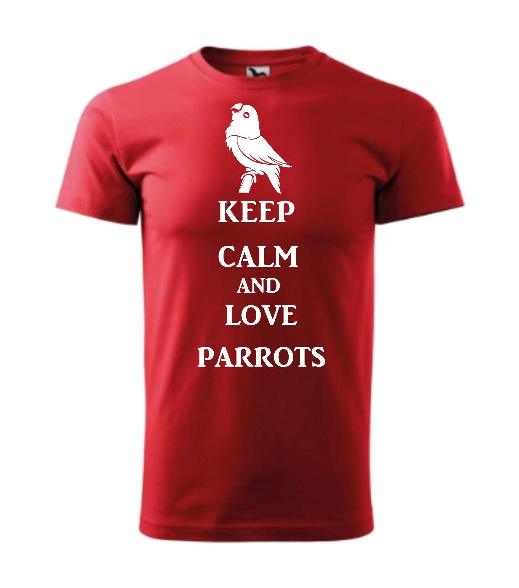 Triko keep calm and love parrots