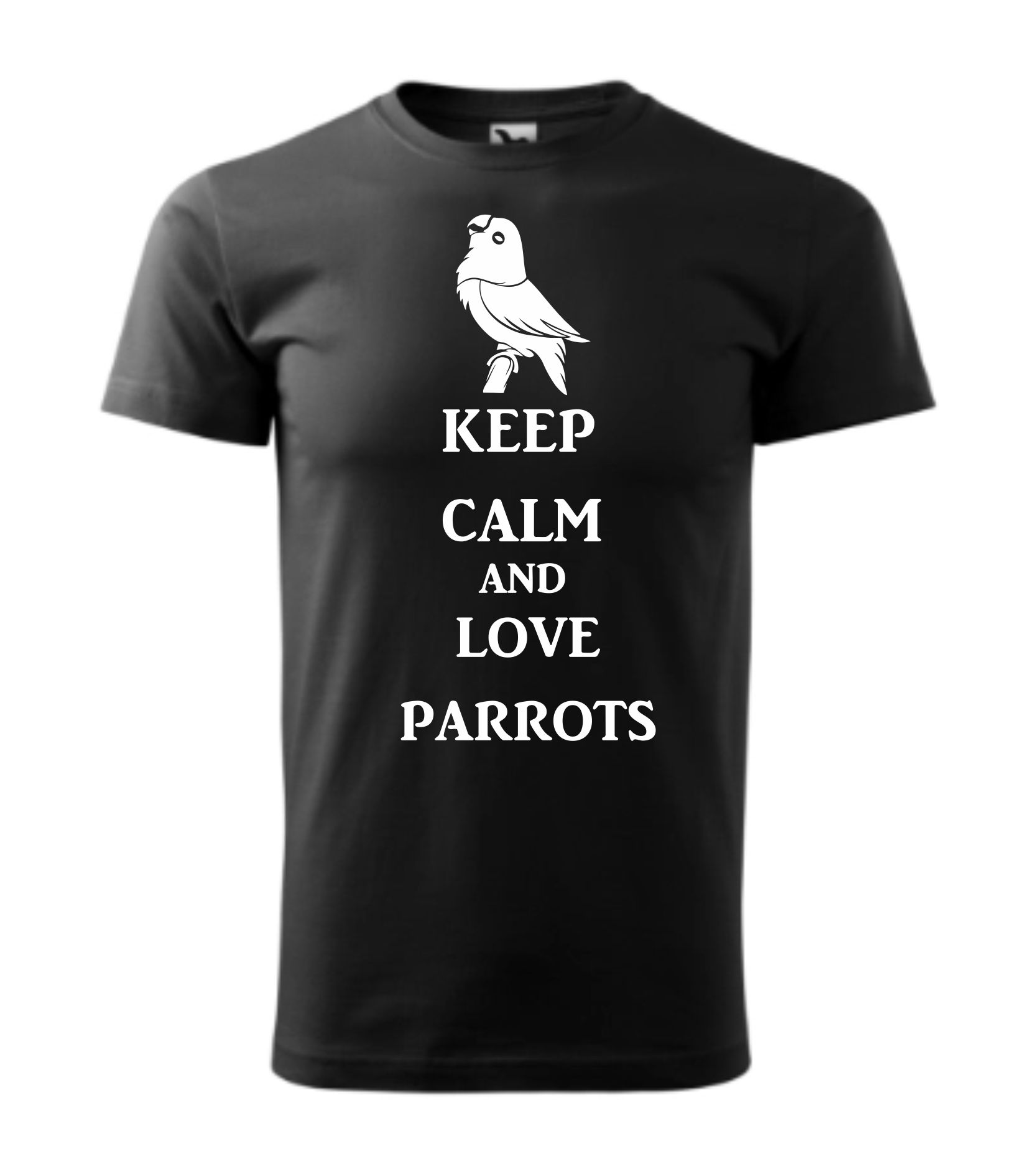 Triko keep calm and love parrots