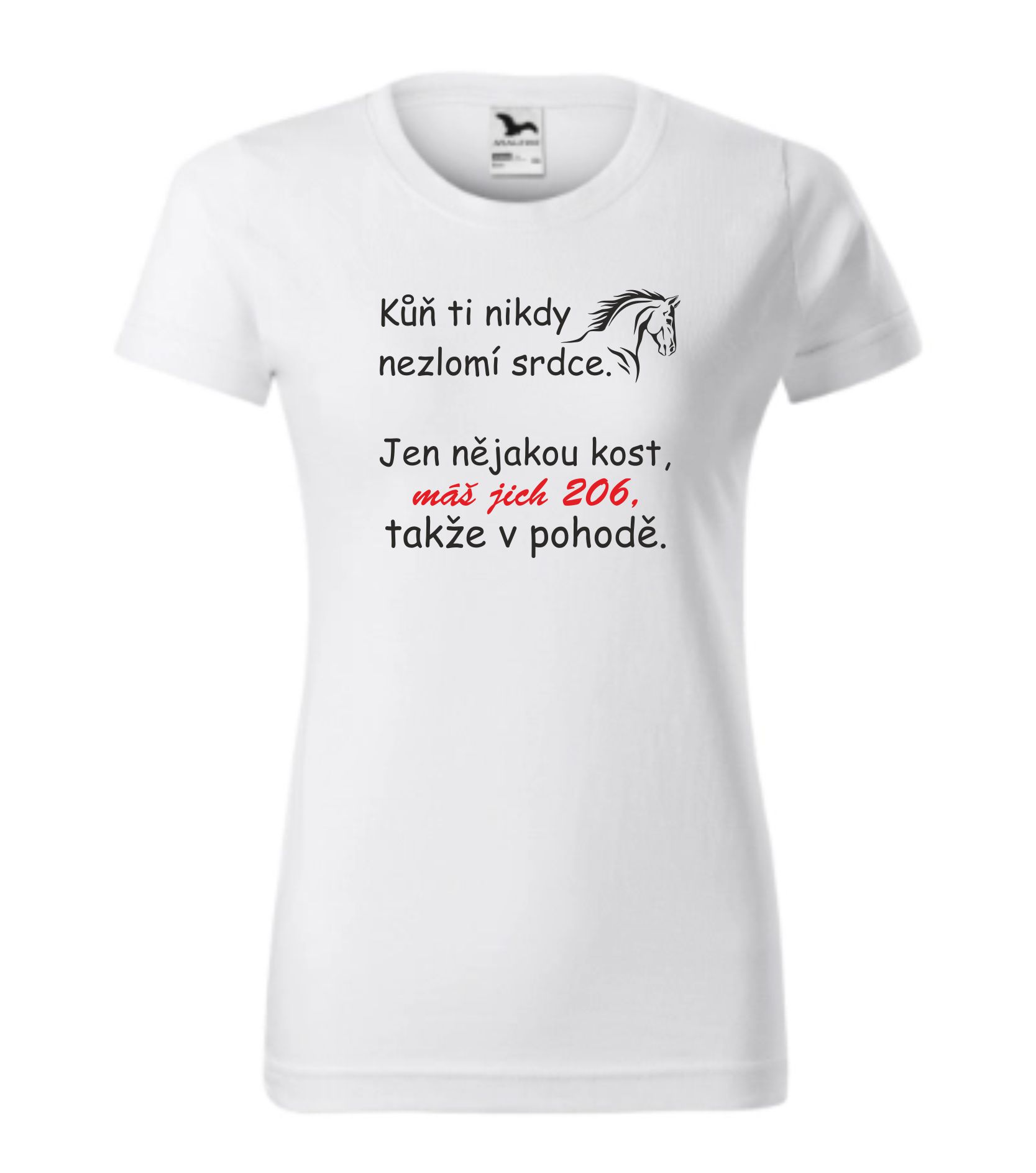 Triko Kůň ti nikdy nezlomí srdce.