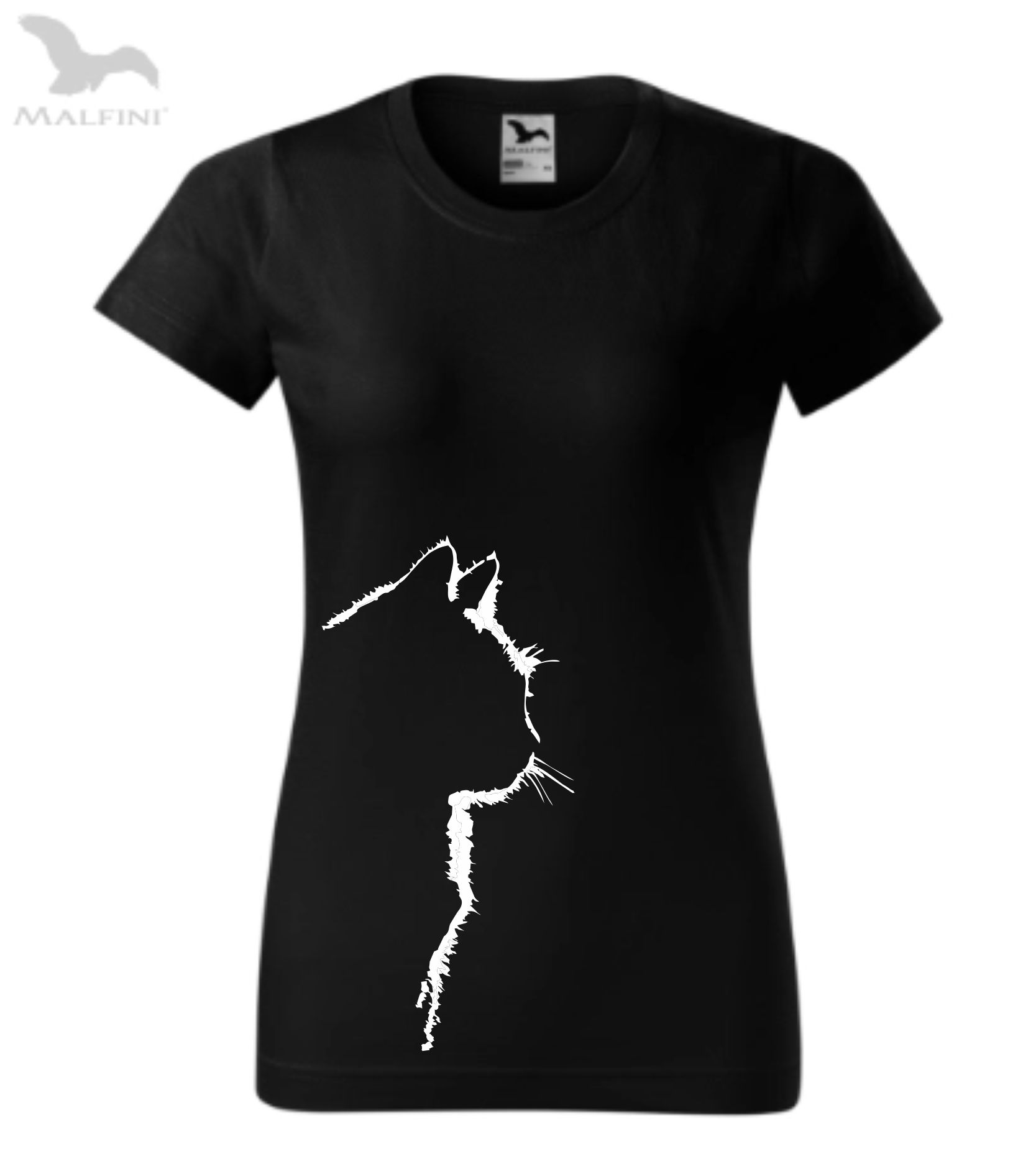 Triko silueta kočka