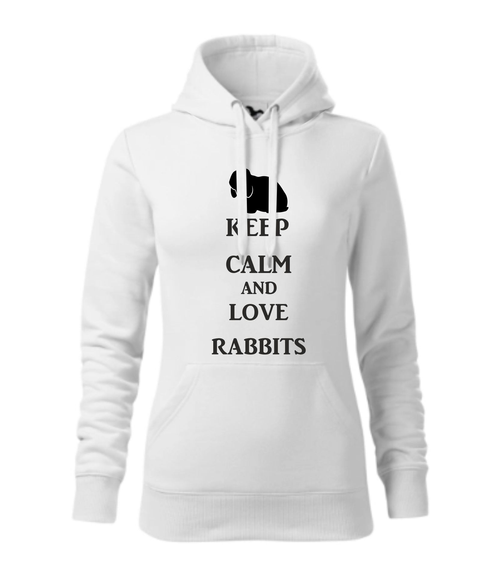 Mikina keep calm and love rabbits