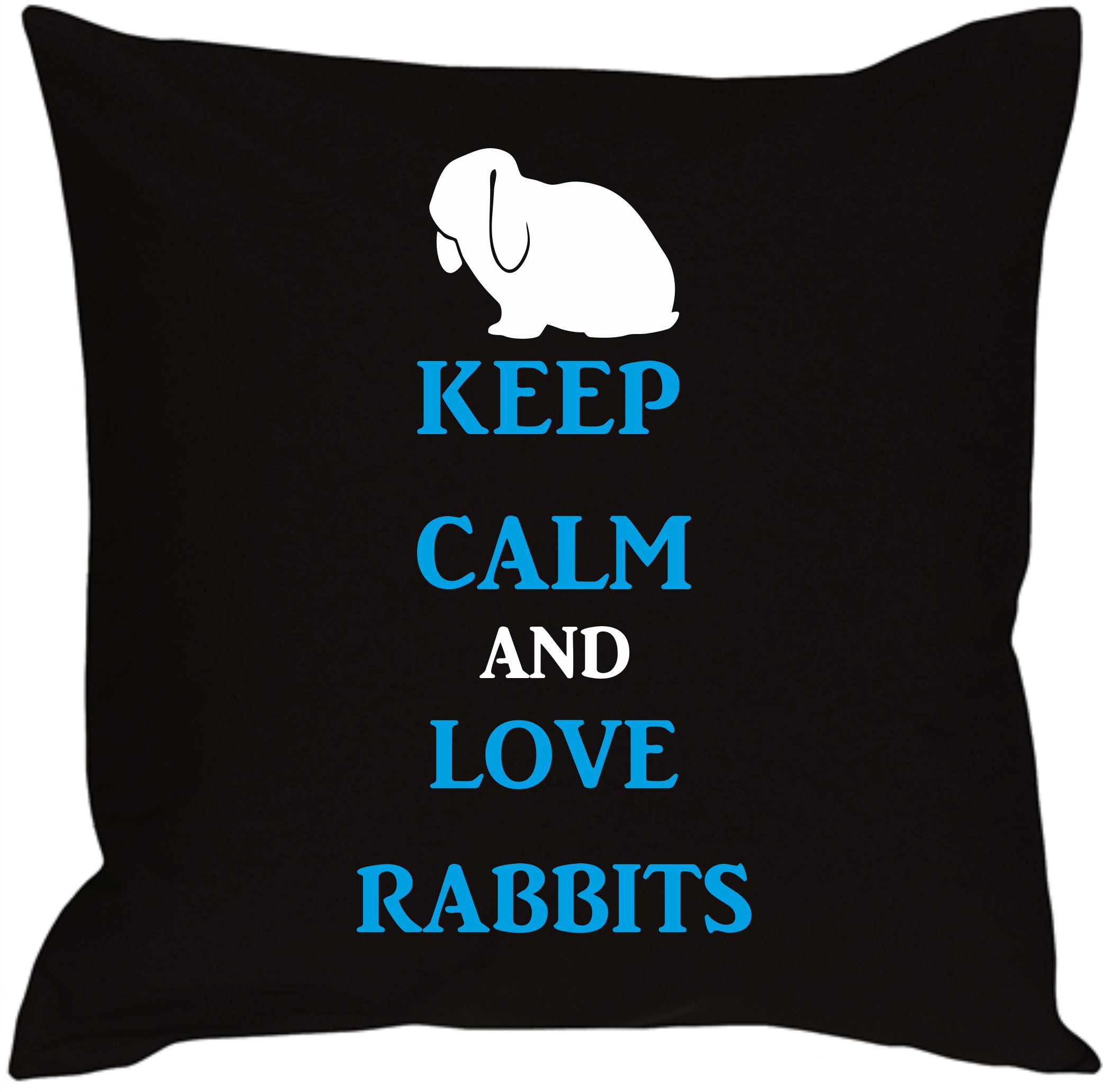 Polštář keep calm and love rabbits