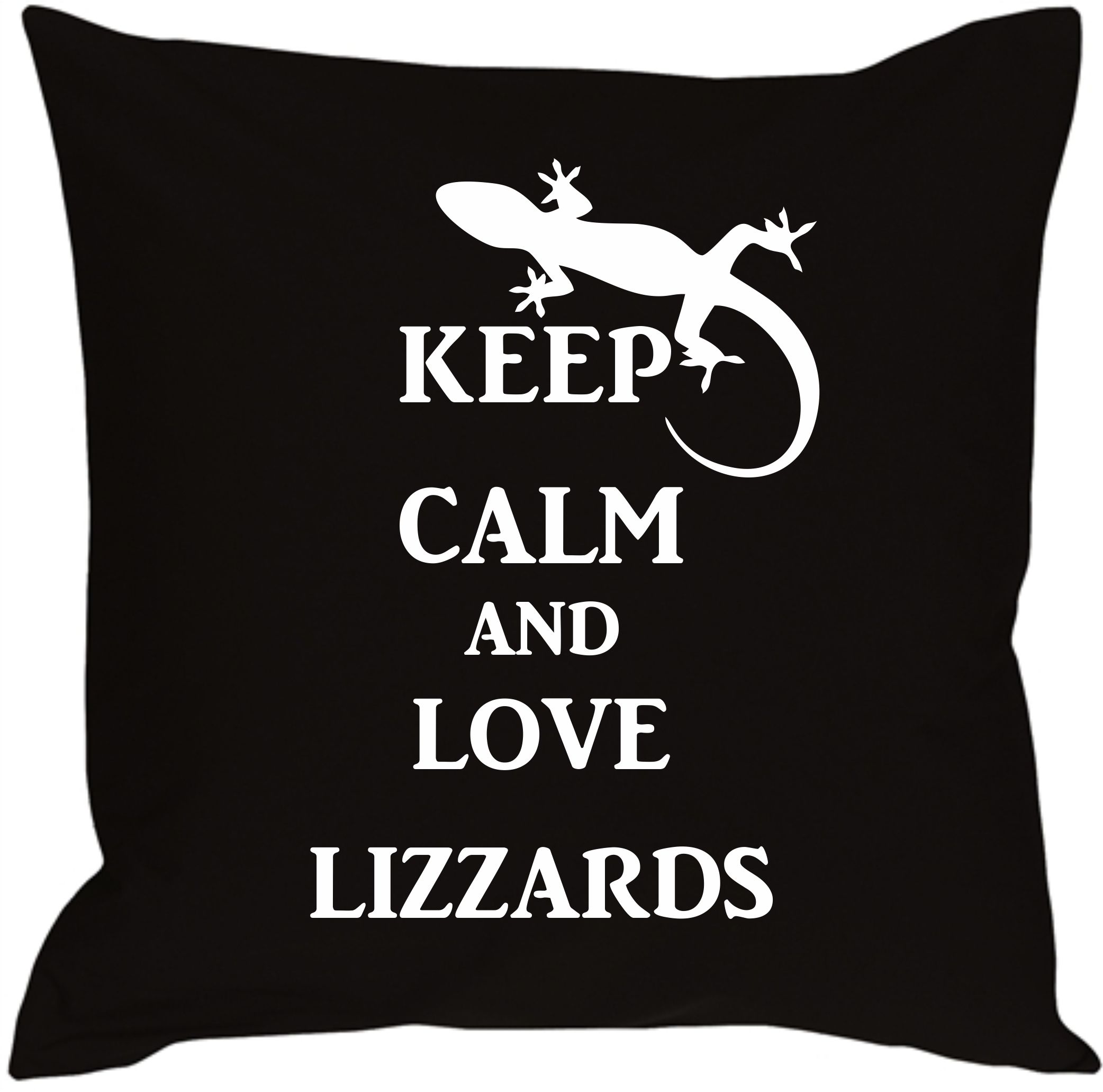 Polštář keep calm and love lizzards