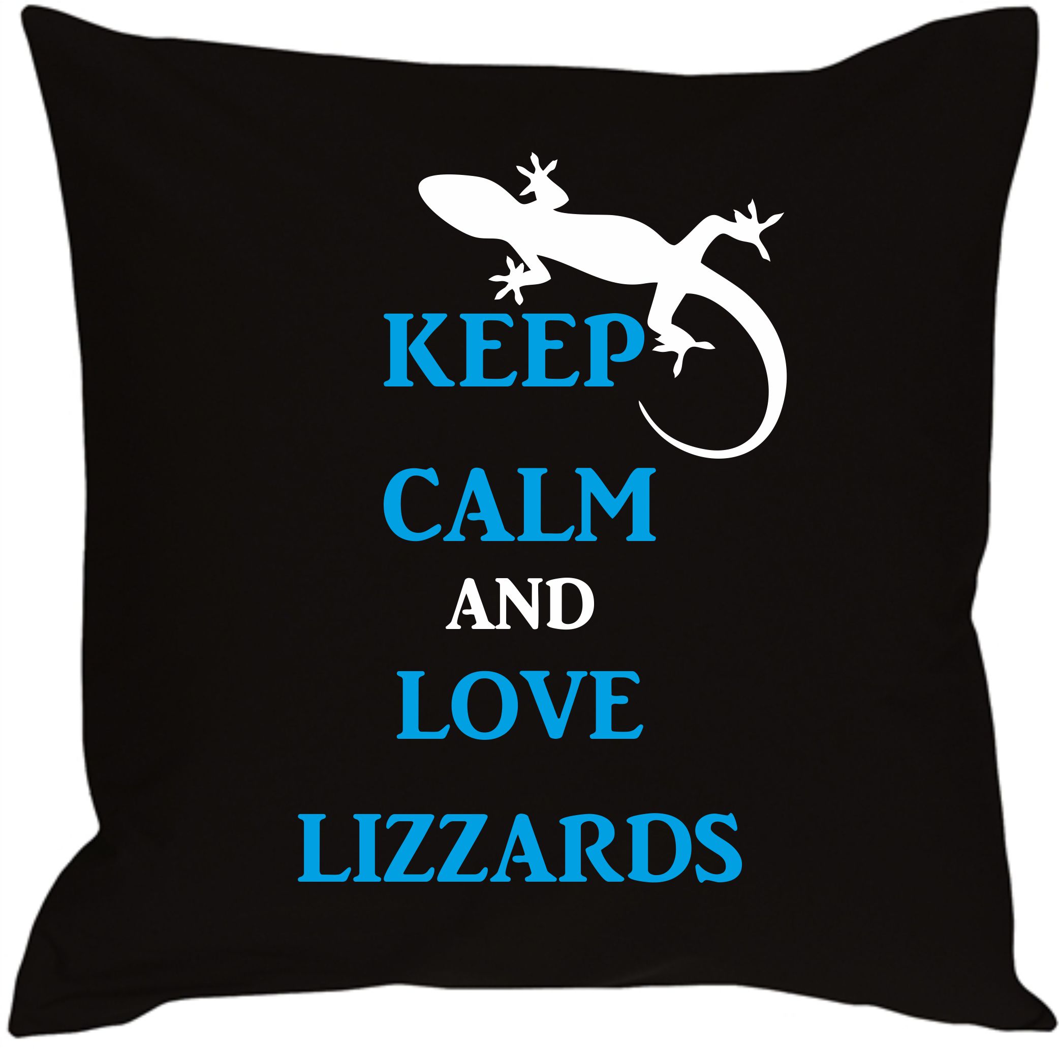 Polštář keep calm and love lizzards