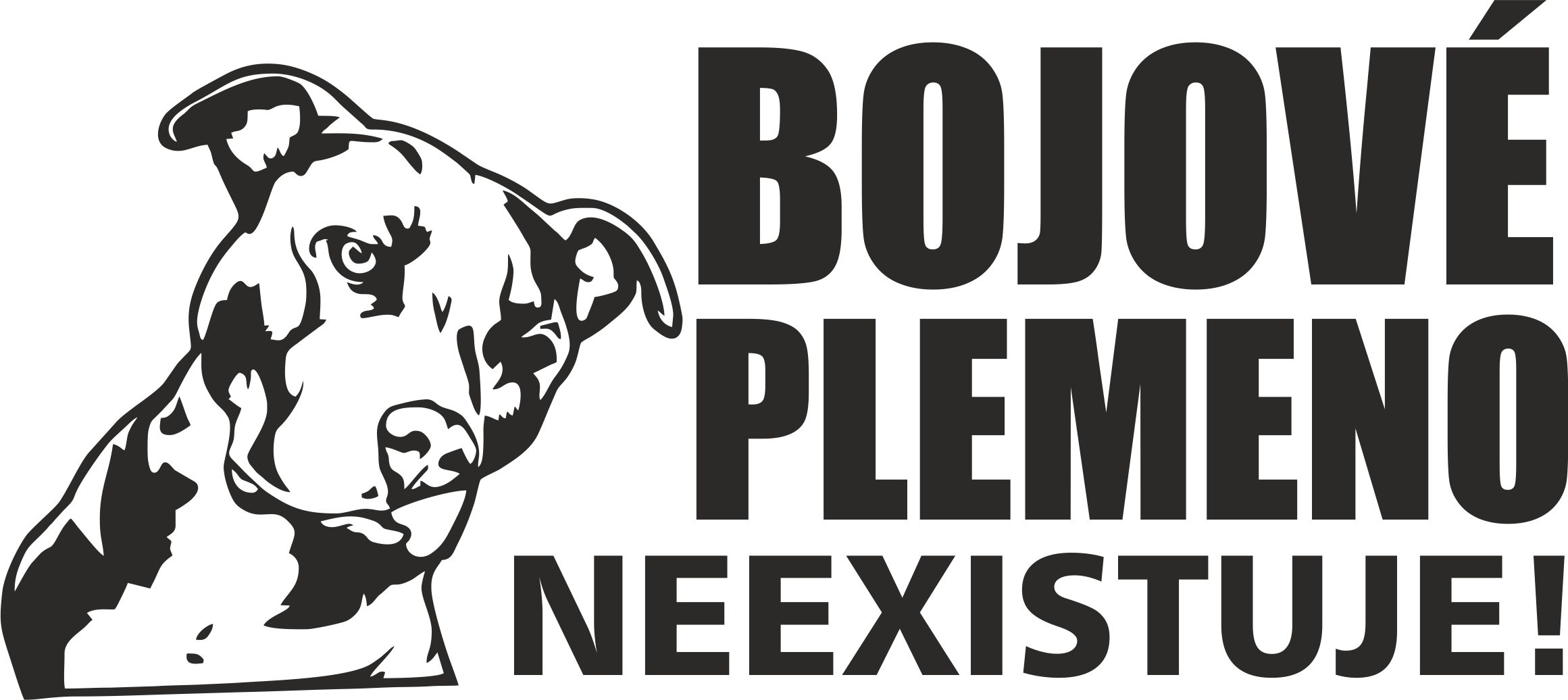 Samolepka bojové plemeno neexistuje