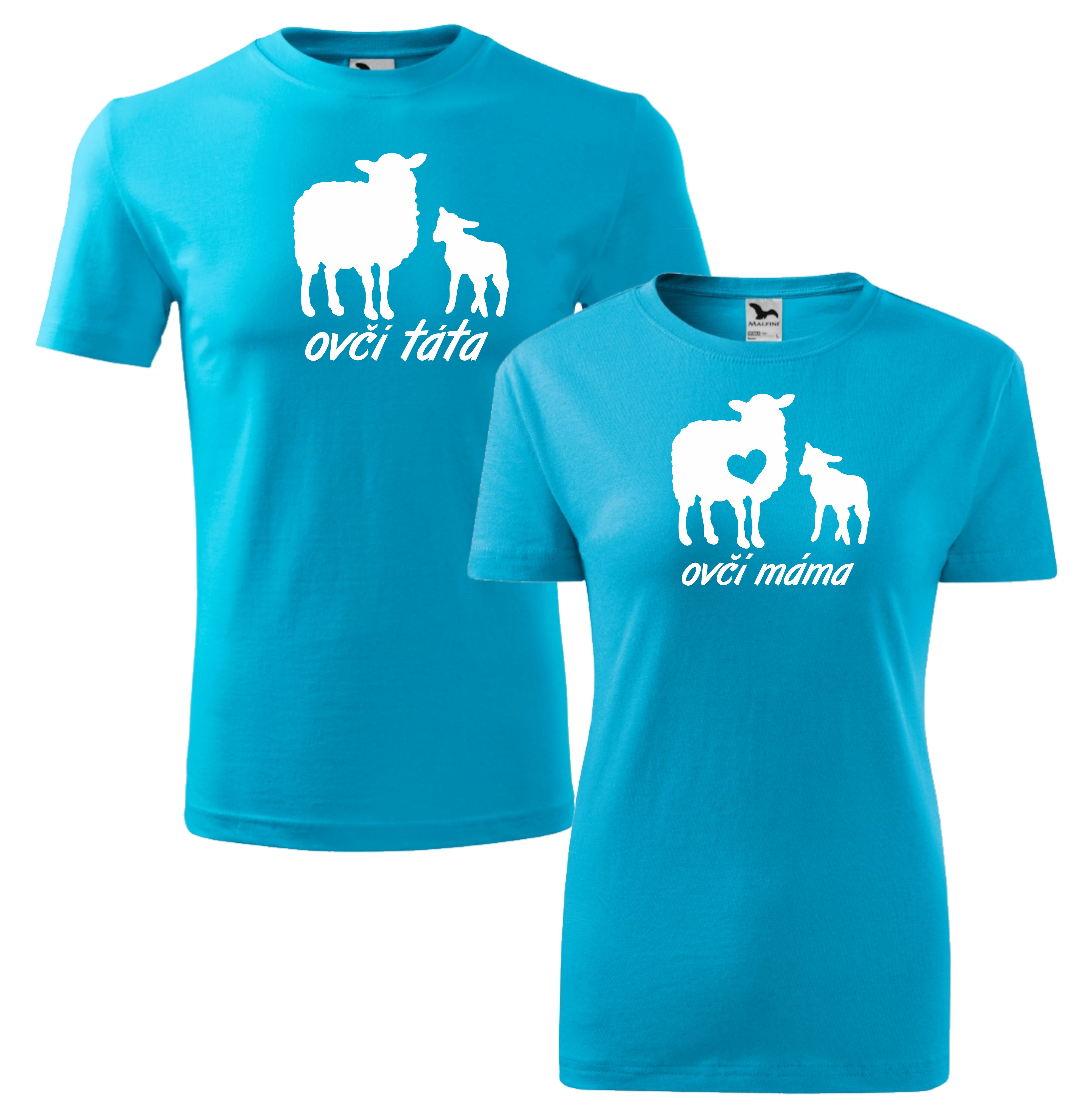 Párová trička ovčí máma a ovčí táta