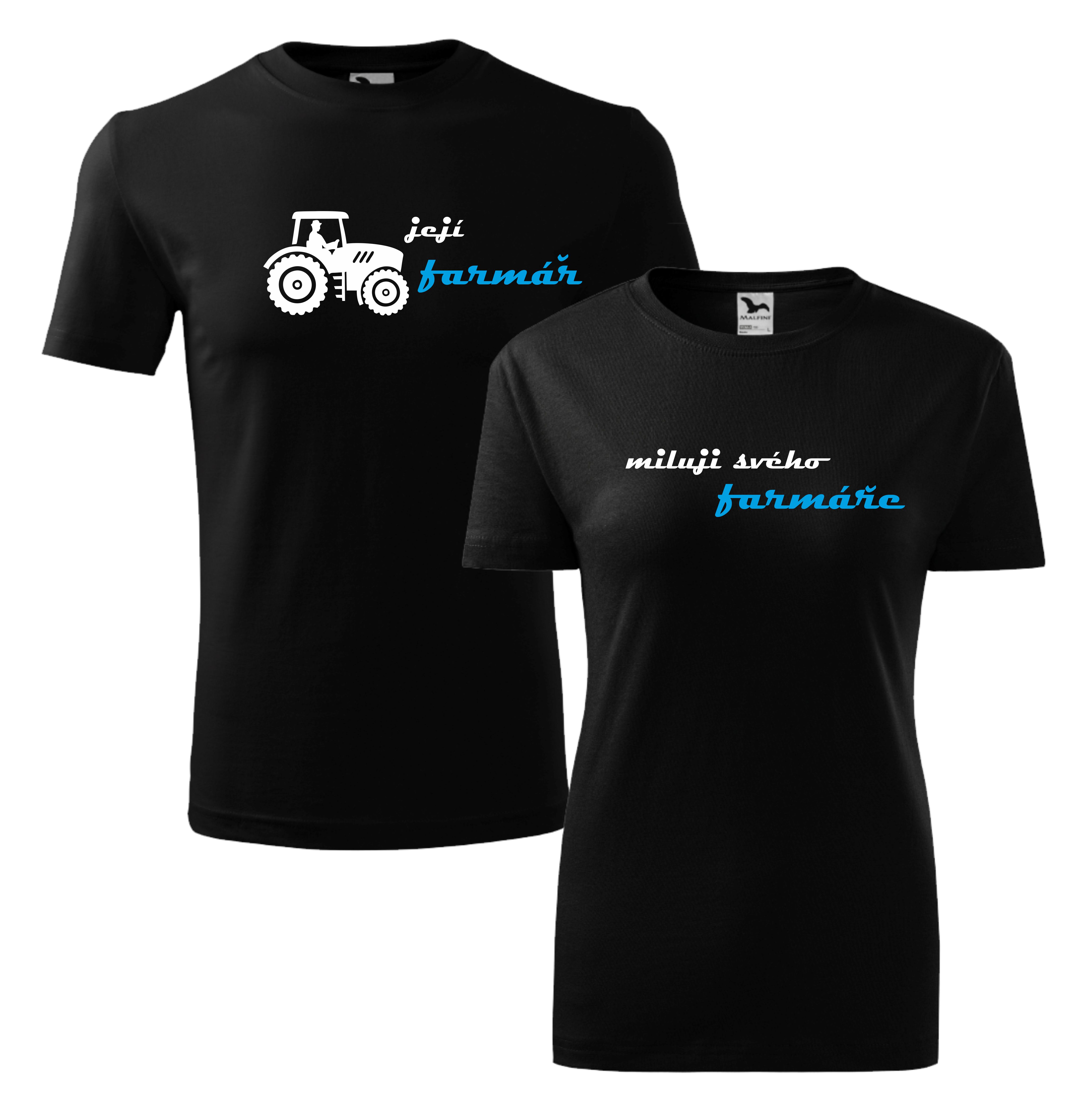 Párová trička její farmář/miluji svého farmáře