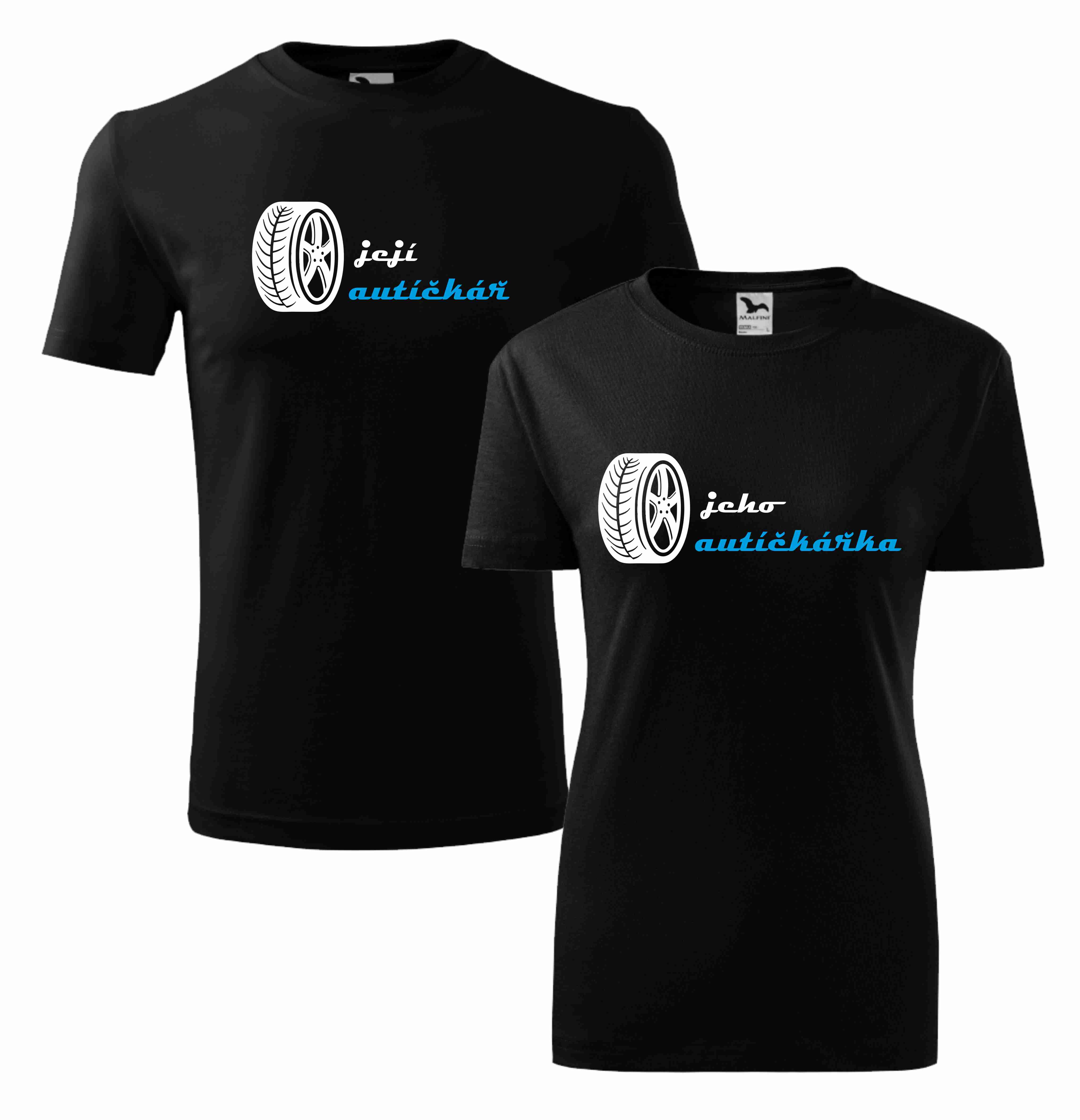 Párová trička její autíčkář / jeho autíčkářka