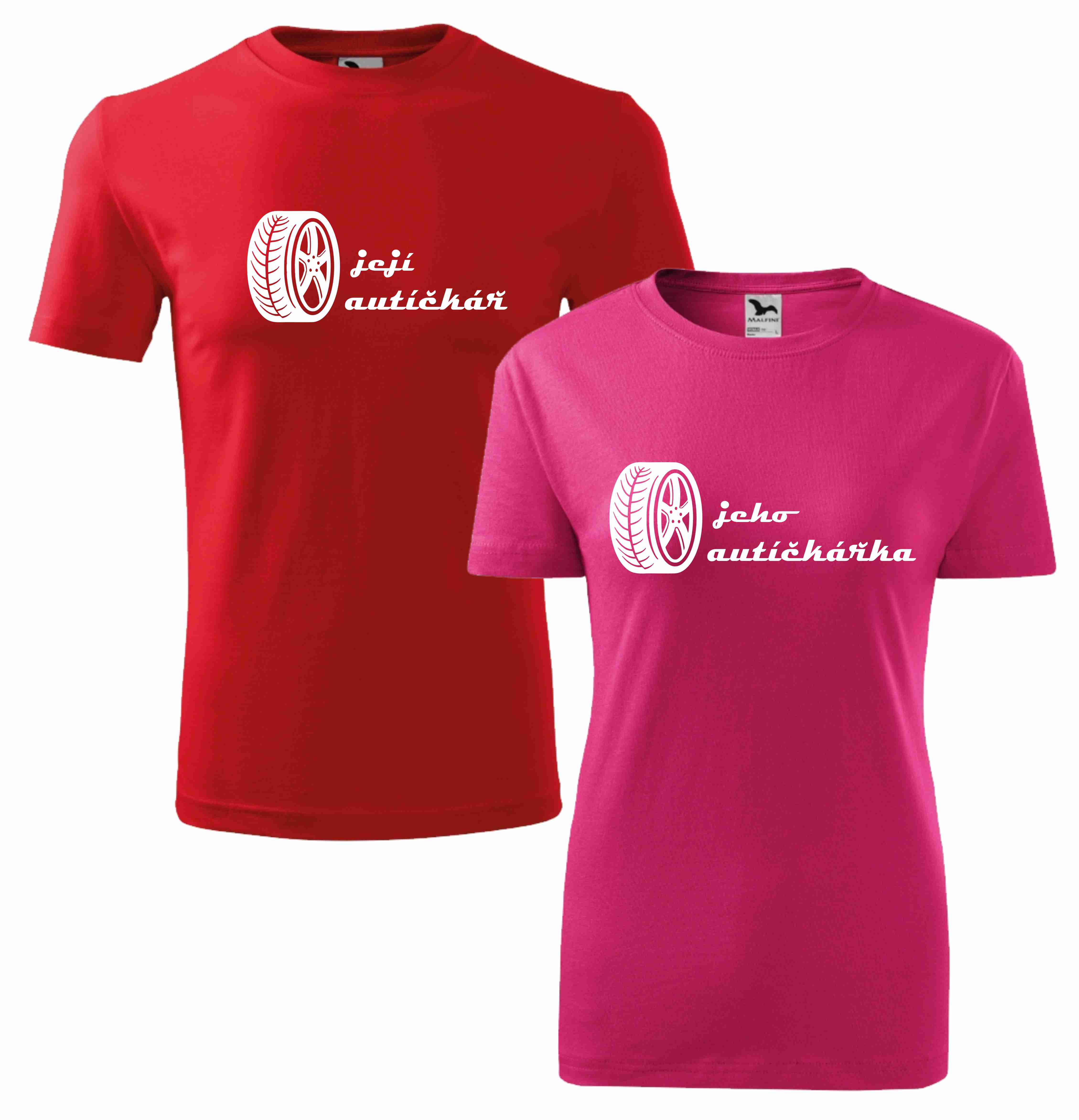 Párová trička její autíčkář / jeho autíčkářka