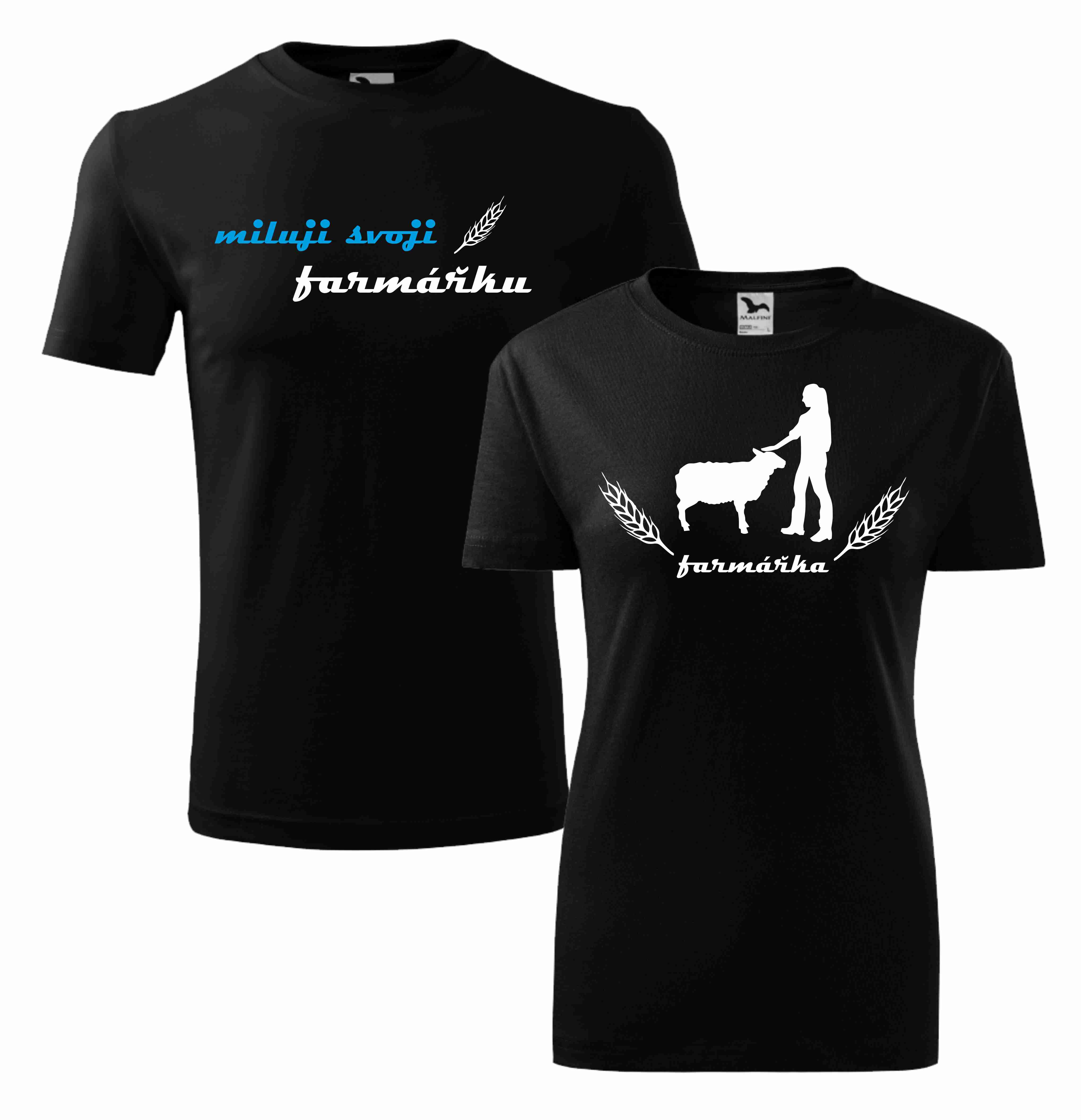 Párová trička farmářka / miluji svoji farmářku