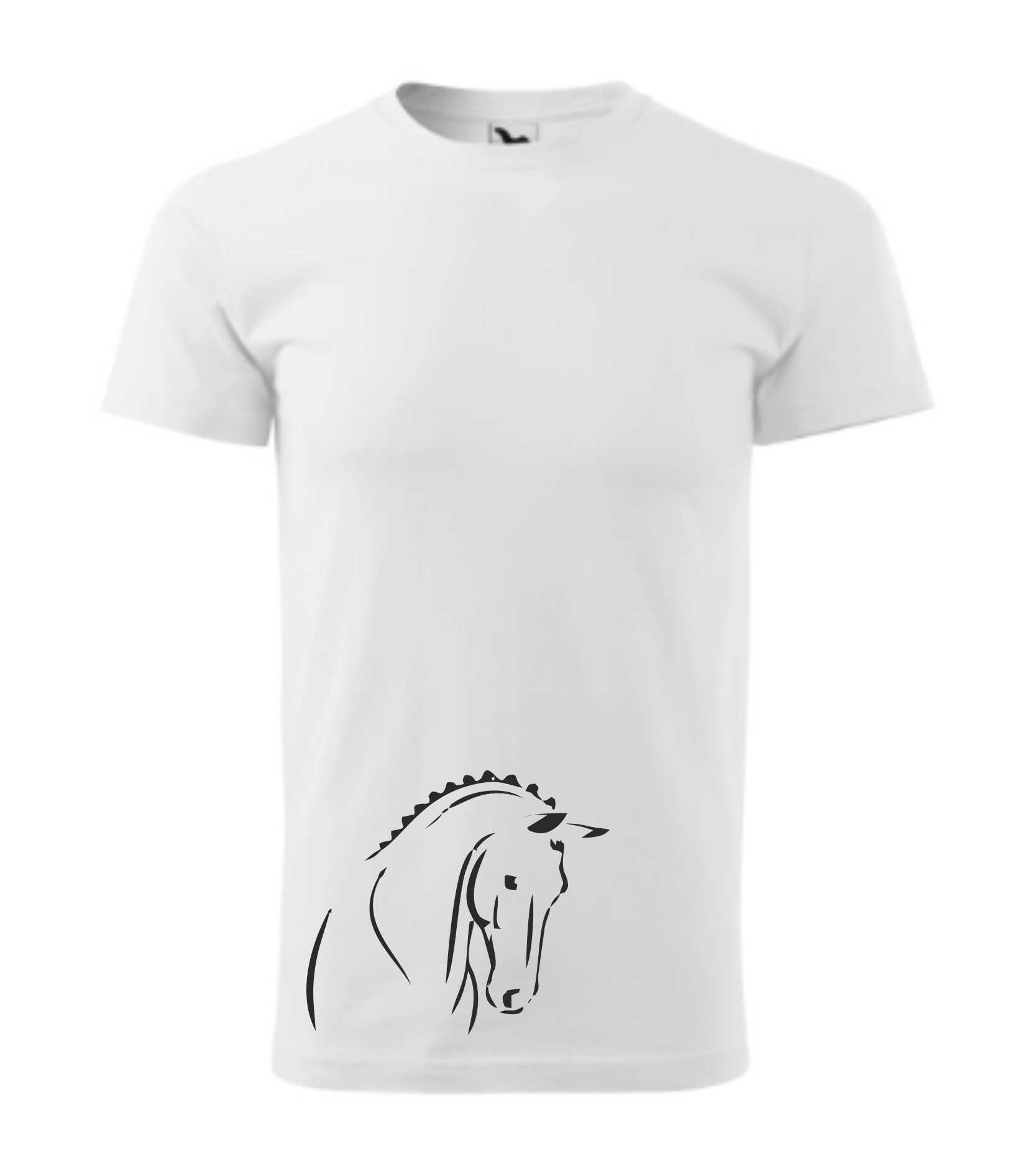 Triko hlava koně se zapletenou hřívou