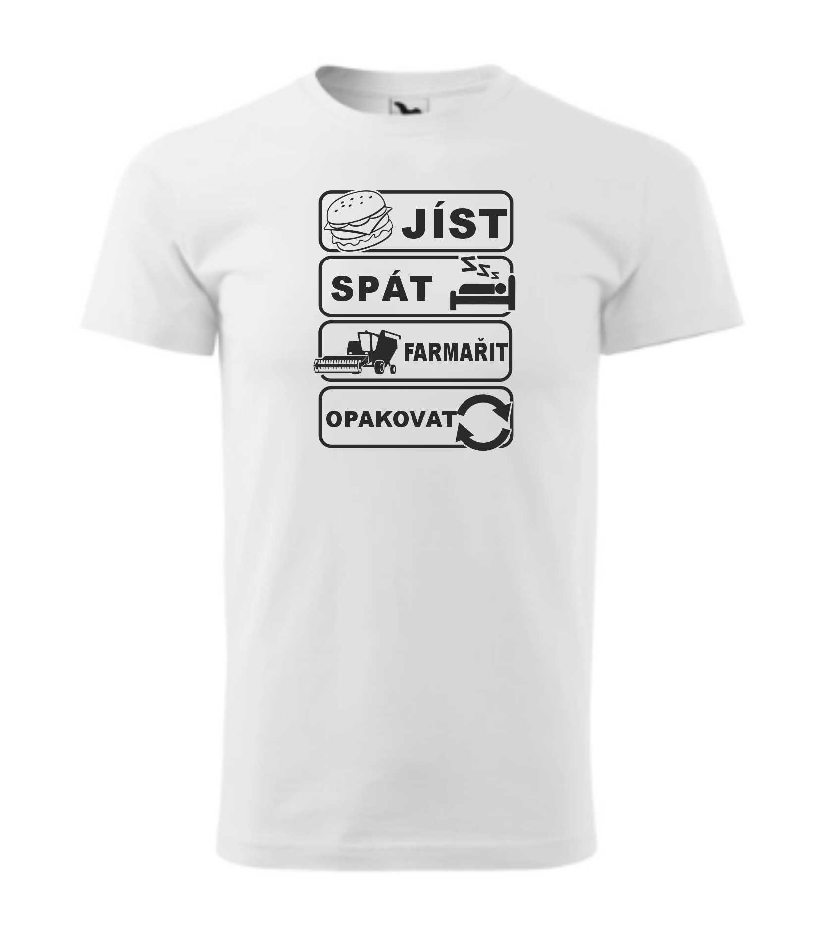 Triko jíst, spát, farmařit, opakovat