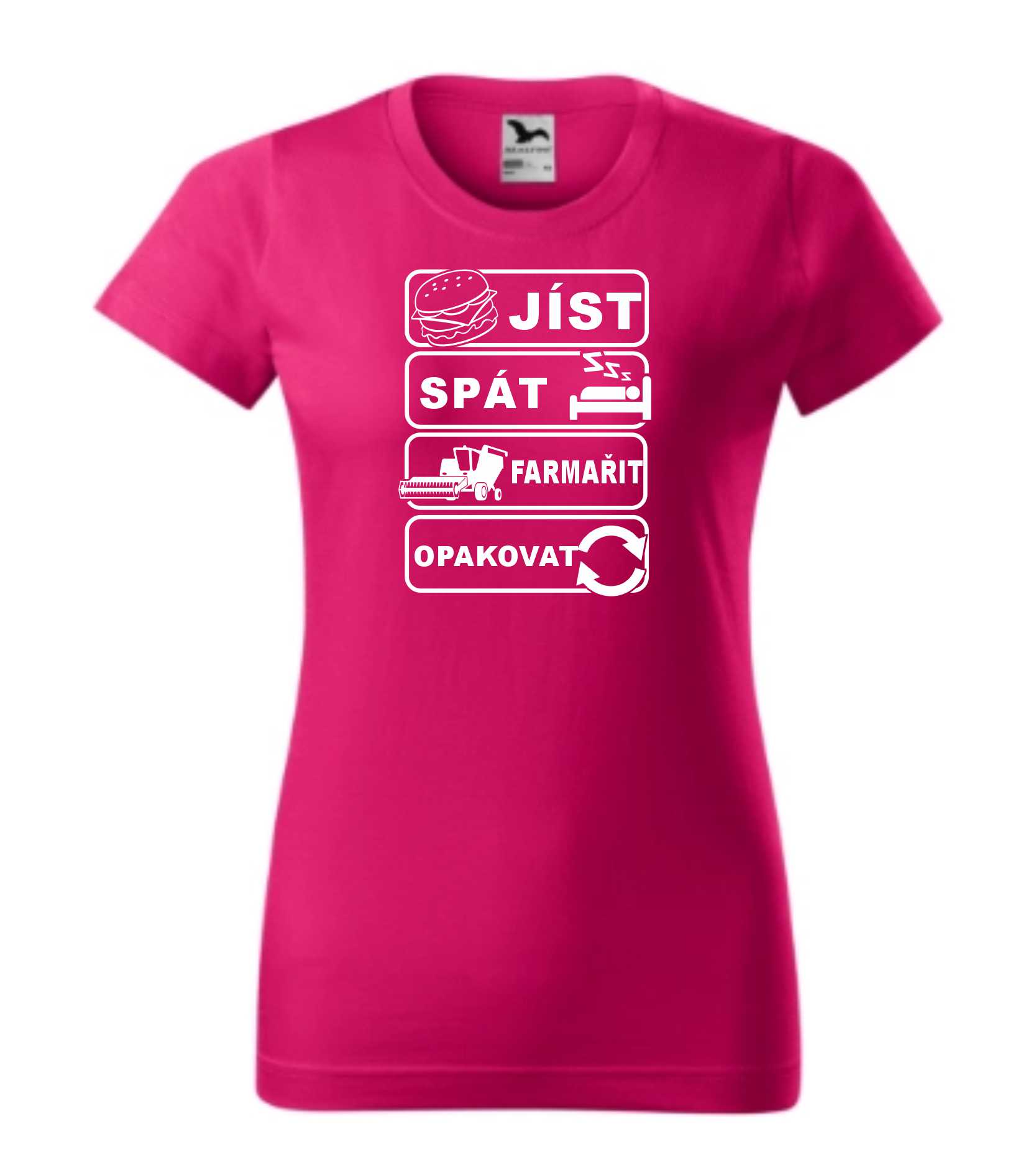 Triko jíst, spát, farmařit, opakovat