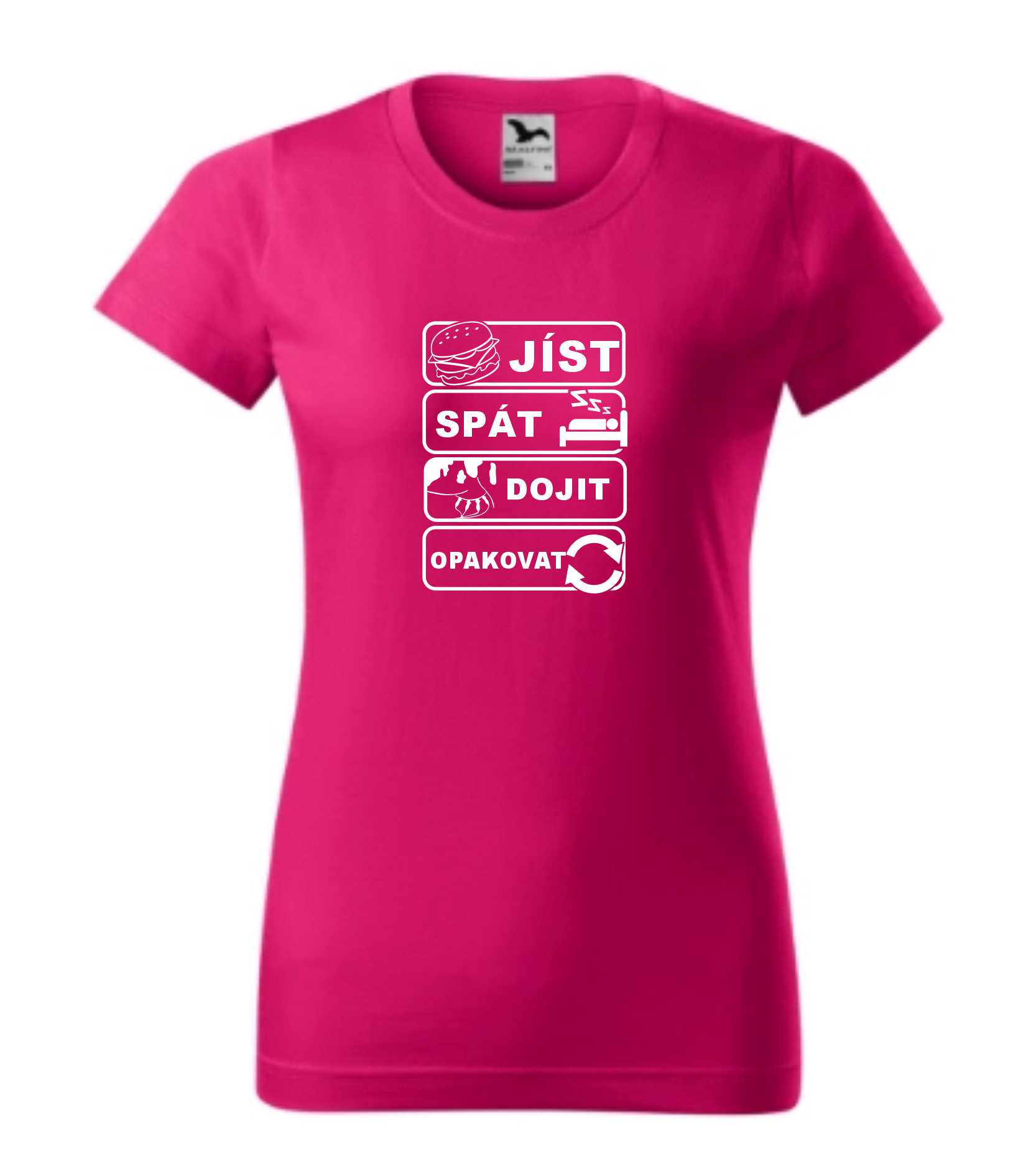 Triko jíst, spát, dojit, opakovat