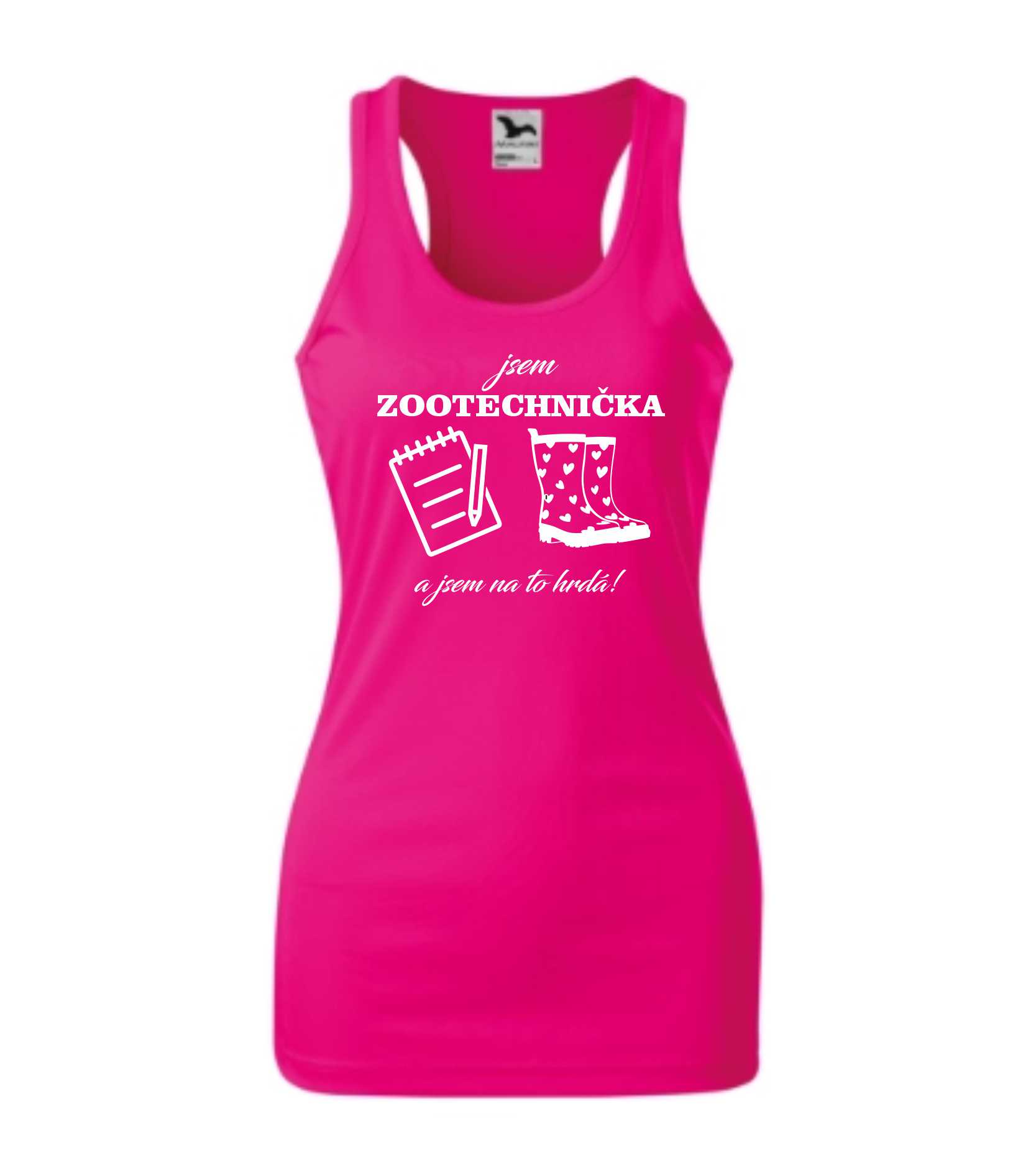 Tílko racer jsem zootechnička