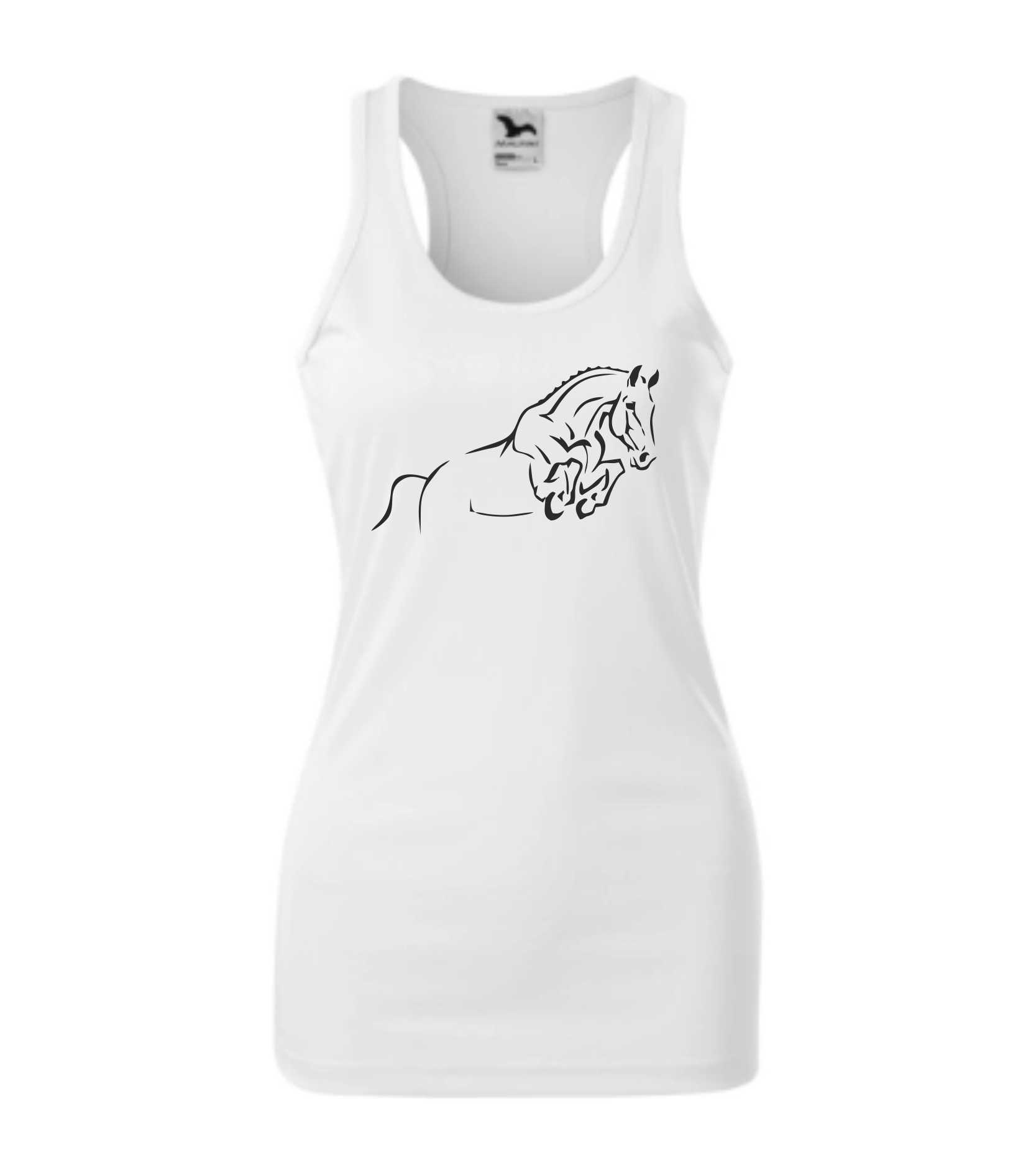 Tílko racer silueta koně