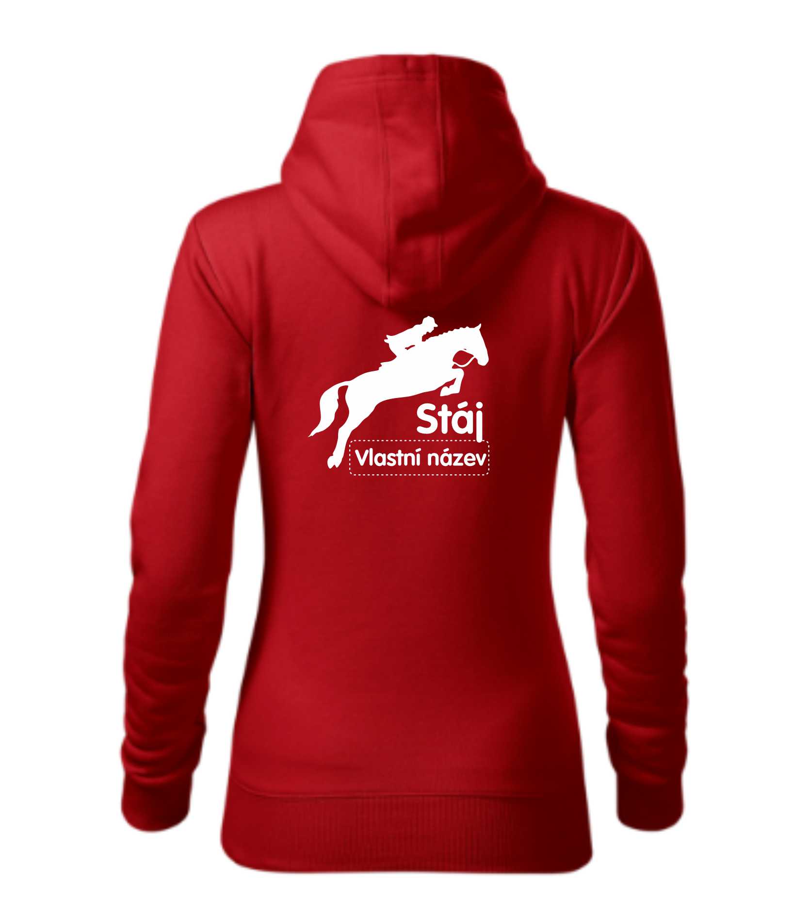 mikina s motivem vlastní stáje